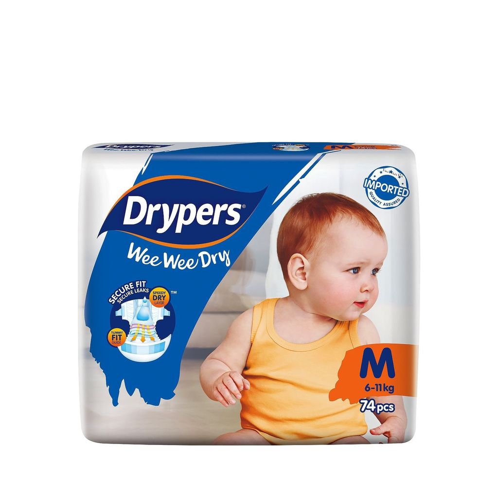 Drypers Wee Wee Dry Disposable Diapers M 6-11kg 74pcs.jpg