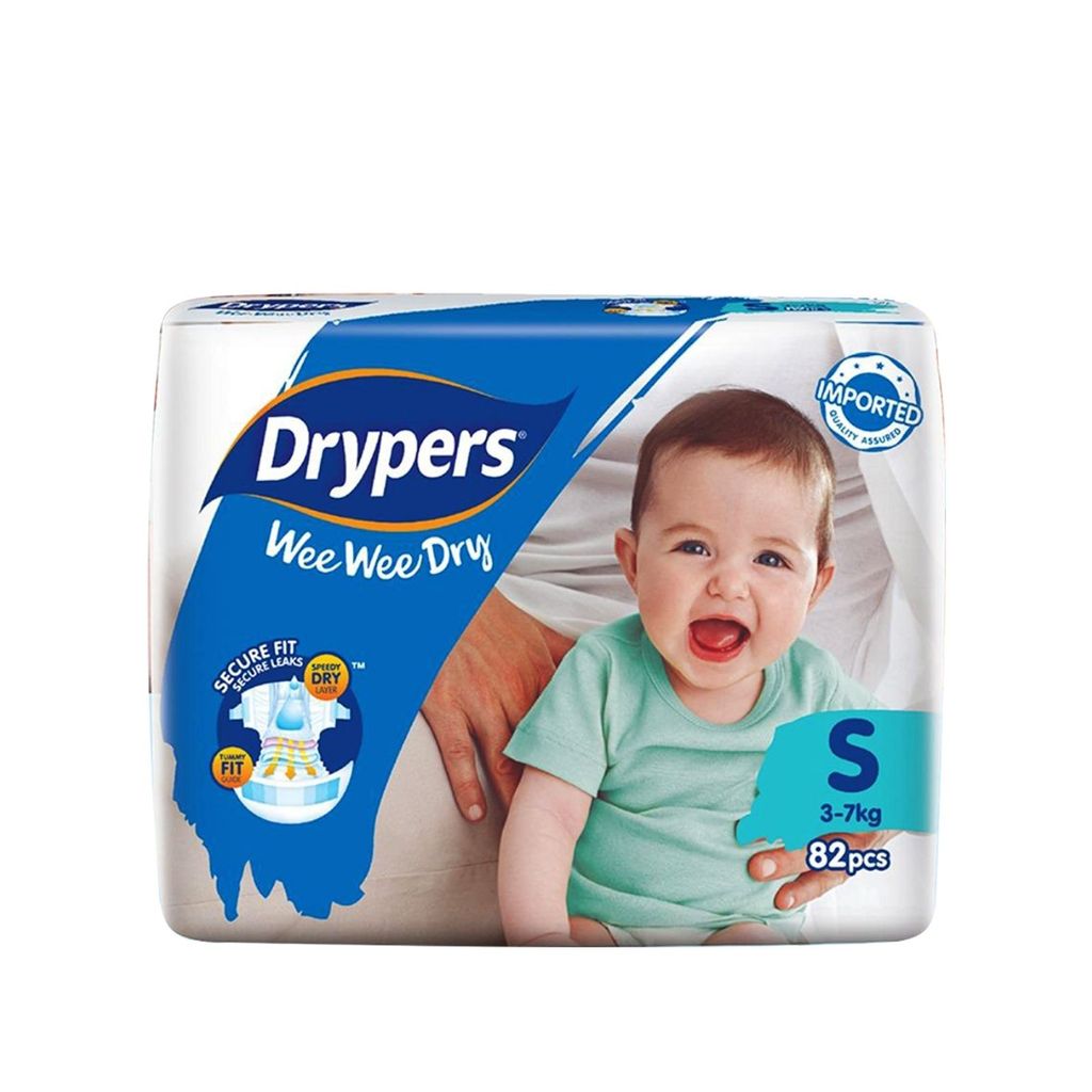 Drypers Wee Wee Dry Disposable Diapers S 3-7kg 82pcs.jpg
