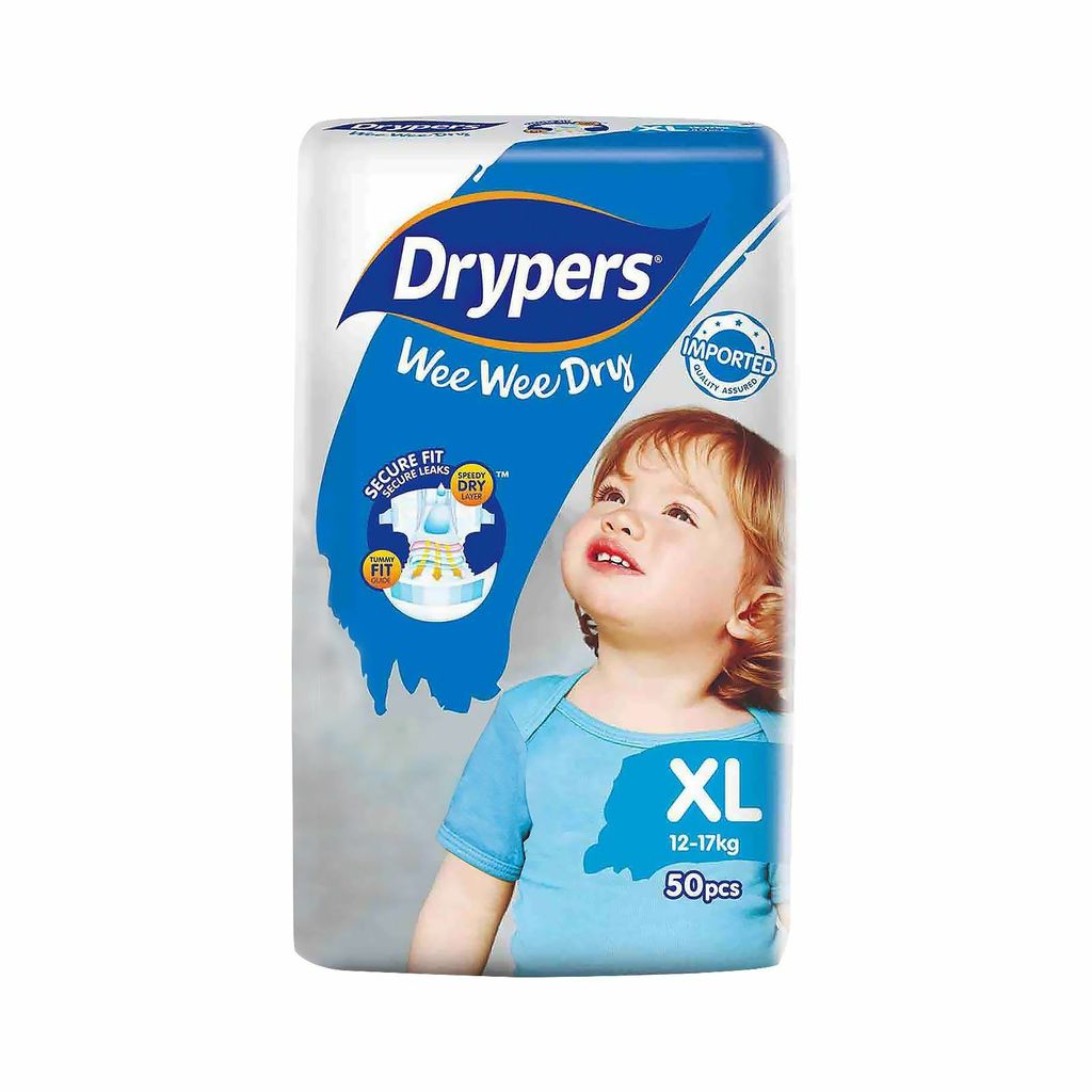 Drypers Wee Wee Dry Disposable Diaper XL 12-17kg 50 Pieces.jpg