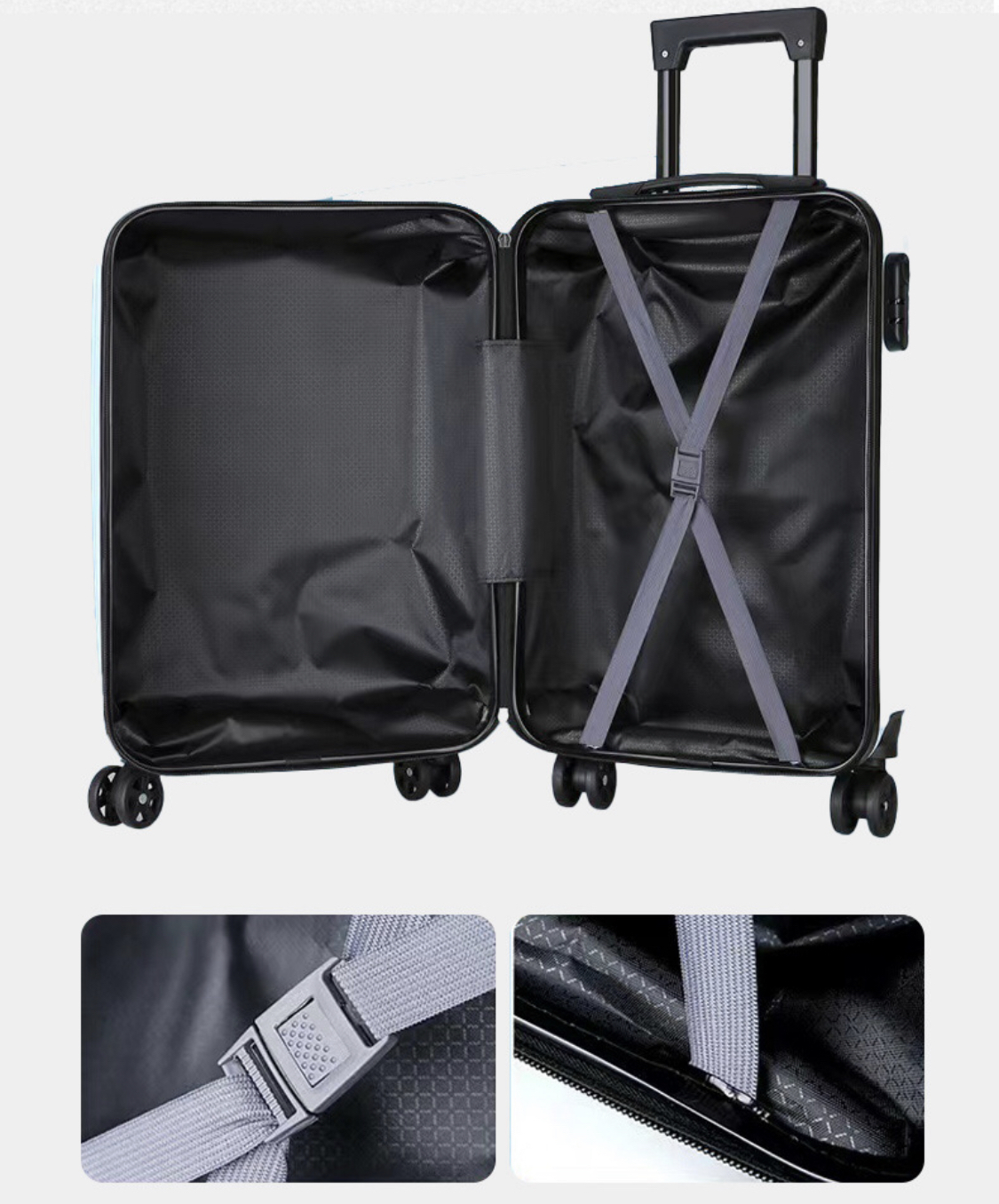 Buy Blue Majoris Spinner Medium (69 cm) Soft Luggage Online at American  Tourister | 511983