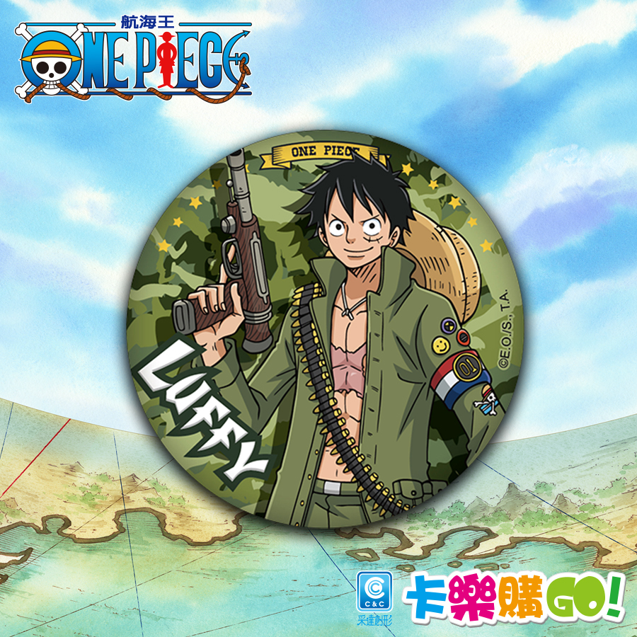 One piece_航海王_海賊王_徽章_軍裝_魯夫