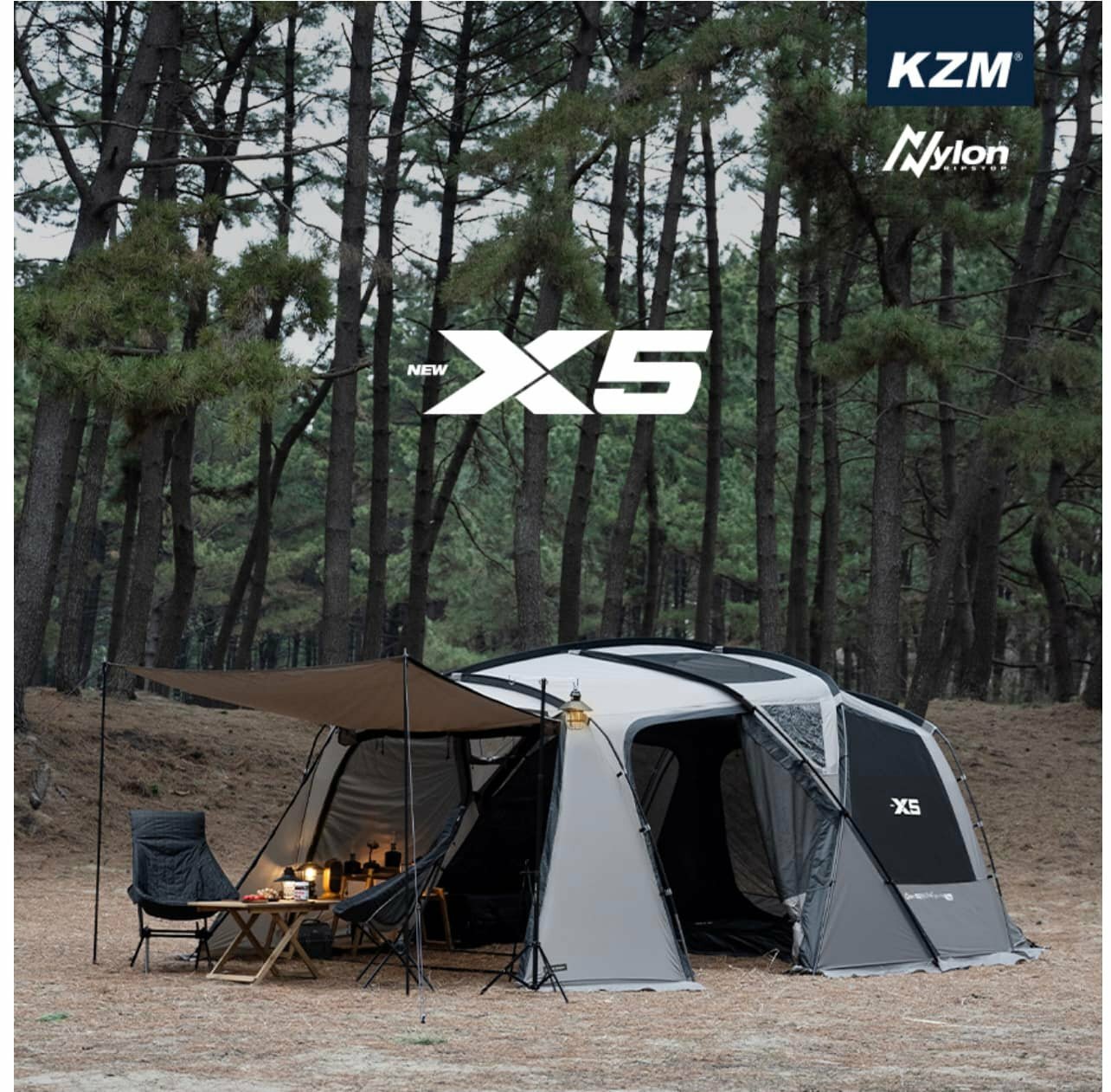 手牽手露營生活館】最新款【KZM】NEW X5 別墅帳
