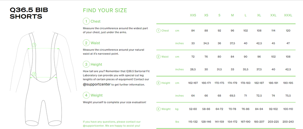 q36.5sizechart