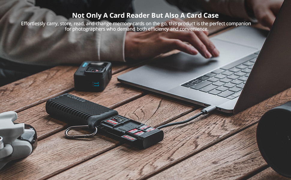 Not only a card reader but also a card case