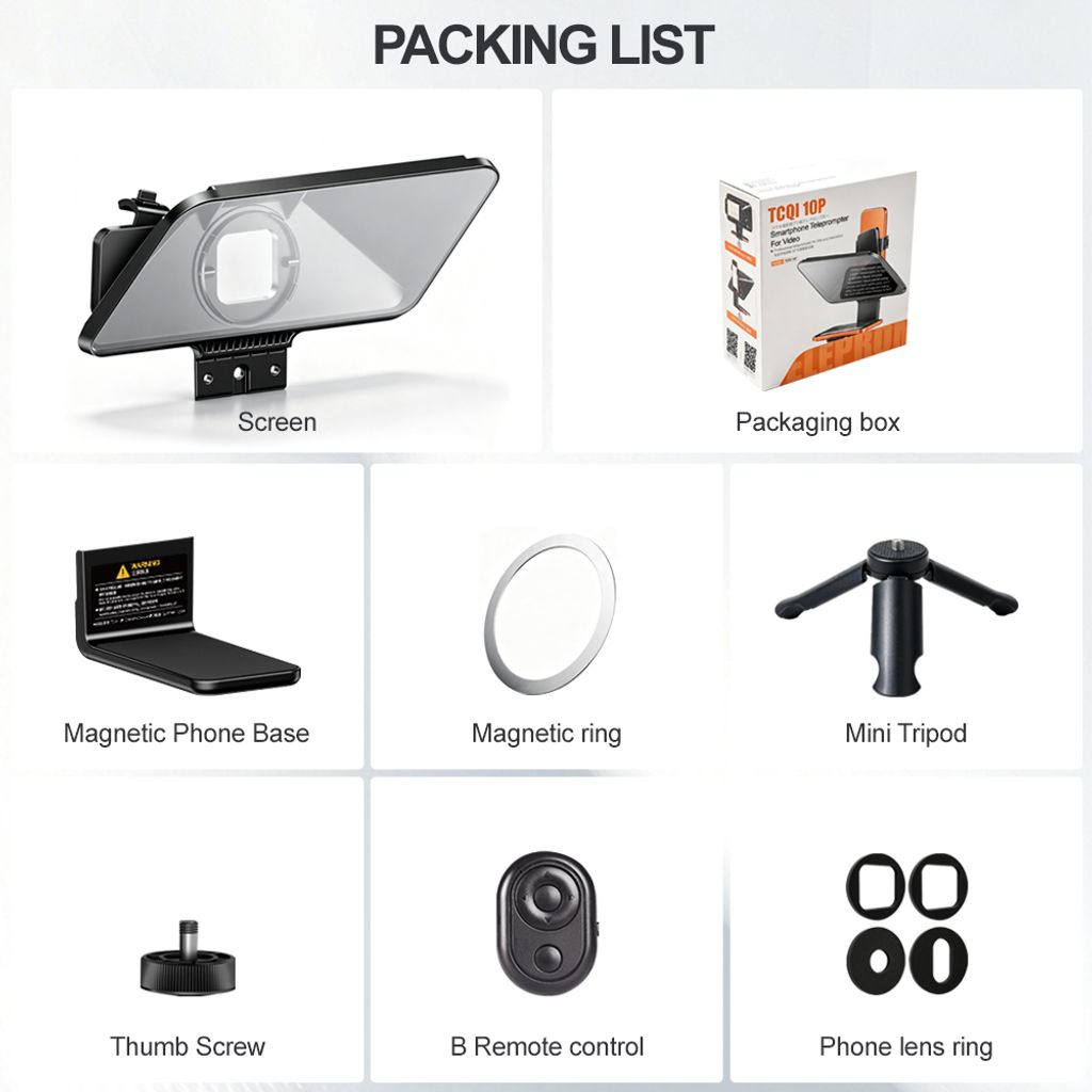 Packing list