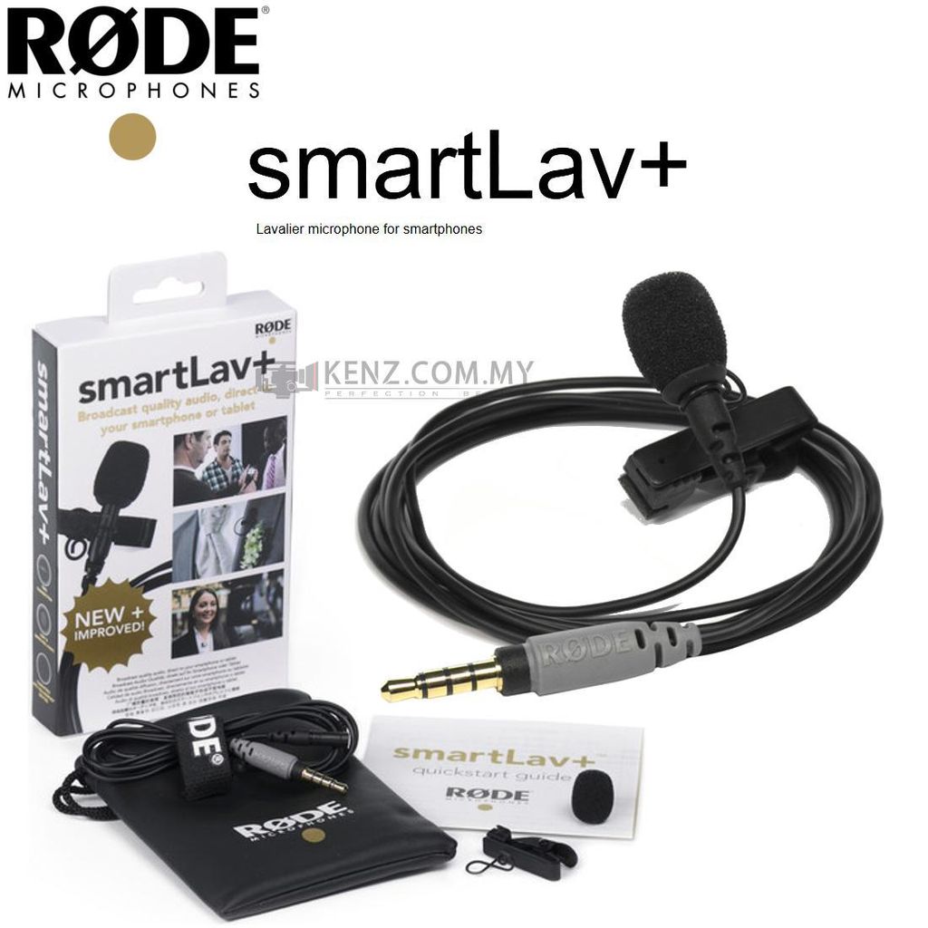 Fore type Less than witch Rode smartLav+ smartLav Plus Lavalier Condenser Microphone for Smartphones  – KENZ