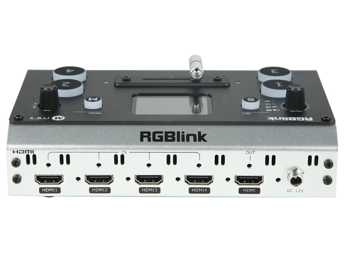 RGBlink Mini Switcher with 4 HDMI Inputs and Preview Monitor RGBlink Mini Switcher with 4 HDMI Inputs and Preview Monitor