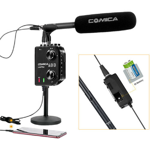 その他 COMICA LinkFlex AD3 Comica Audio LINKFLEX AD3 Dual-Channel Audio Mixer for Camera and
