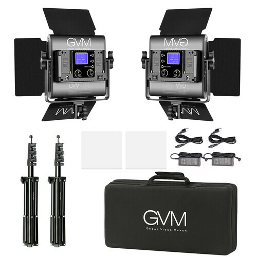 GVM 800D-RGB LED Studio 2-Video Light Kit (preorder) – CXG
