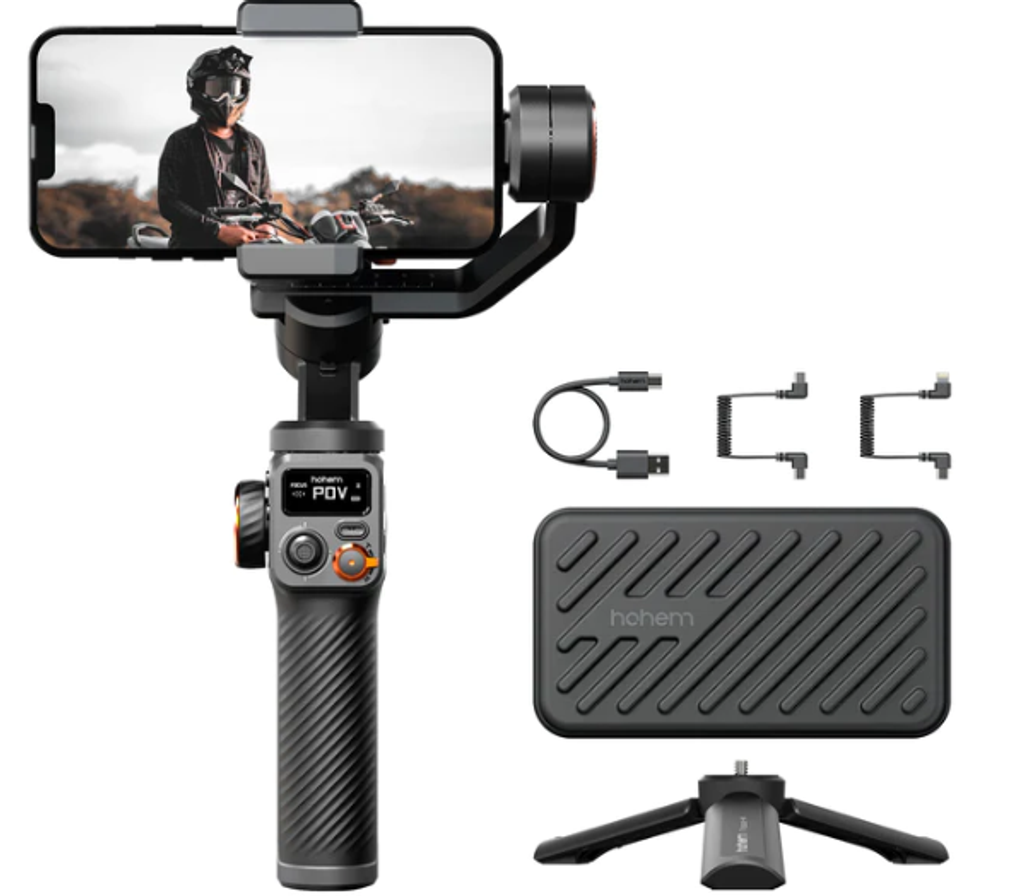 Hohem iSteady M6 Handheld Gimbal Stabilizer Kit Selfie Tripod for  Smartphone with AI Magnetic Fill Light