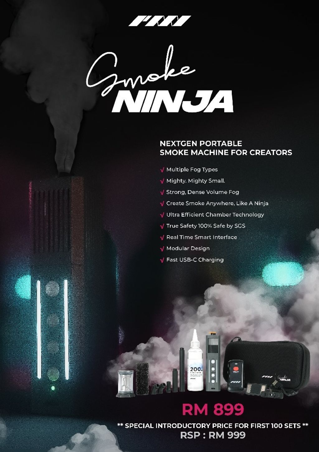 Smoke NINJA Portable Smoke / Fog Machine – CXG