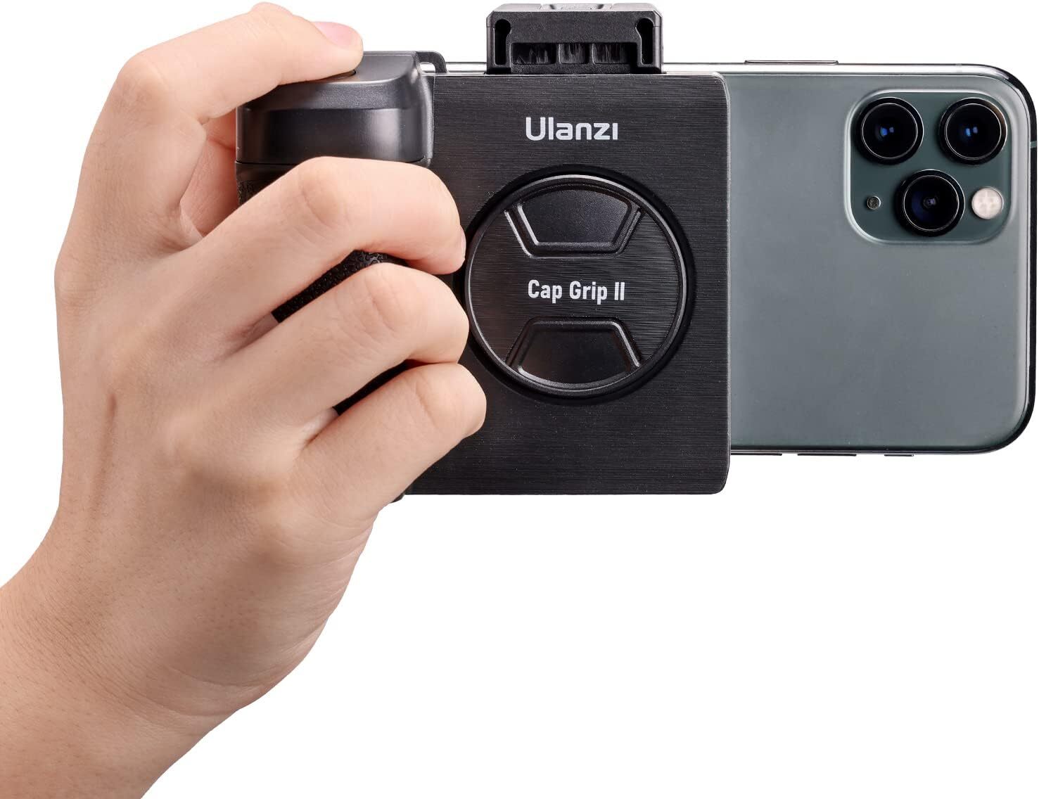 ULANZI CapGrip CG01 – Impugnatura Per Smartphone Con Telecomando Bluetooth Staccabile, Batteria Ricaricabile, Per IPhone Samsung Huawei Xiaomi