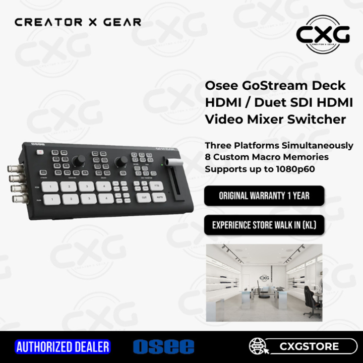 Osee GoStream Deck HDMI  Duet SDI HDMI Video Mixer Switcher Quick Release Camera P