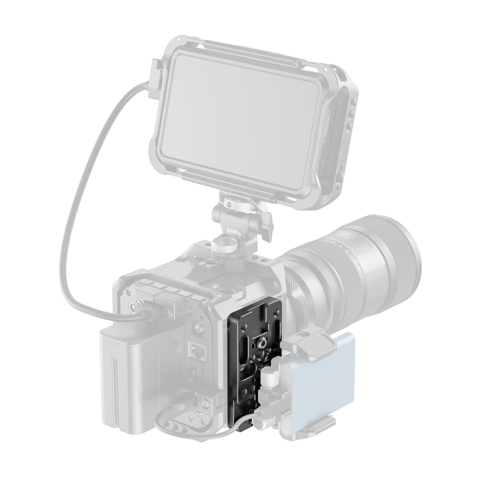 SmallRig 1091 Cheese Bar - Aluminum Alloy Camera Rig Plate With 1/4 & 3/8 Holes