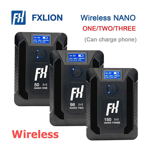 Fxlion Nano One / Two / Three Wireless Ultra Compact V-Mount Battery (50Wh / 98wh / 150wh) Fxlion Nano One / Two / Three Wireless Ultra Compact V-Mount Battery (50Wh / 98wh / 150wh)