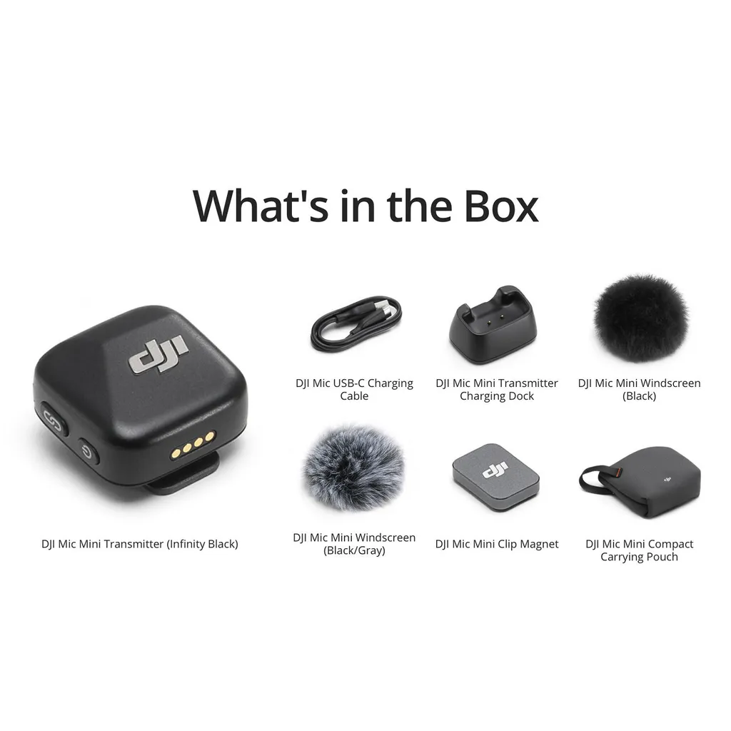 DJI Mic Mini 2-Person Compact Wireless Microphone description image 4