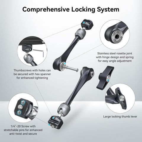 小物 Mea... SmallRig Rosette Magic Arm Arm Anti Twist 1/4 Locating Screw 7
