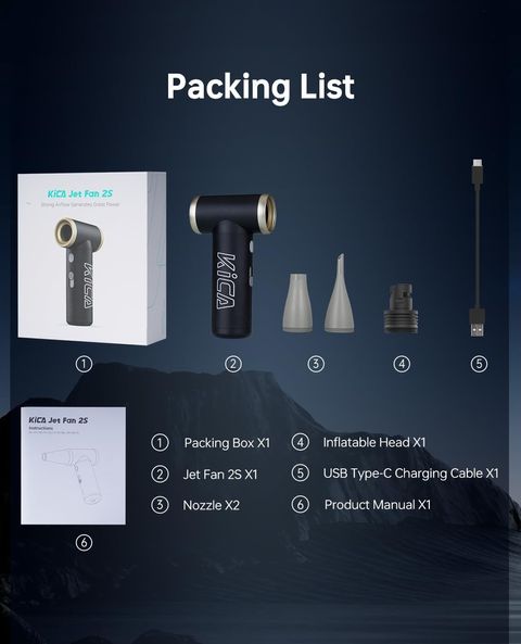 G1271 KiCA JetFan 2S 多機能電動エアダスター KiCA Jet Fan 2S キカ