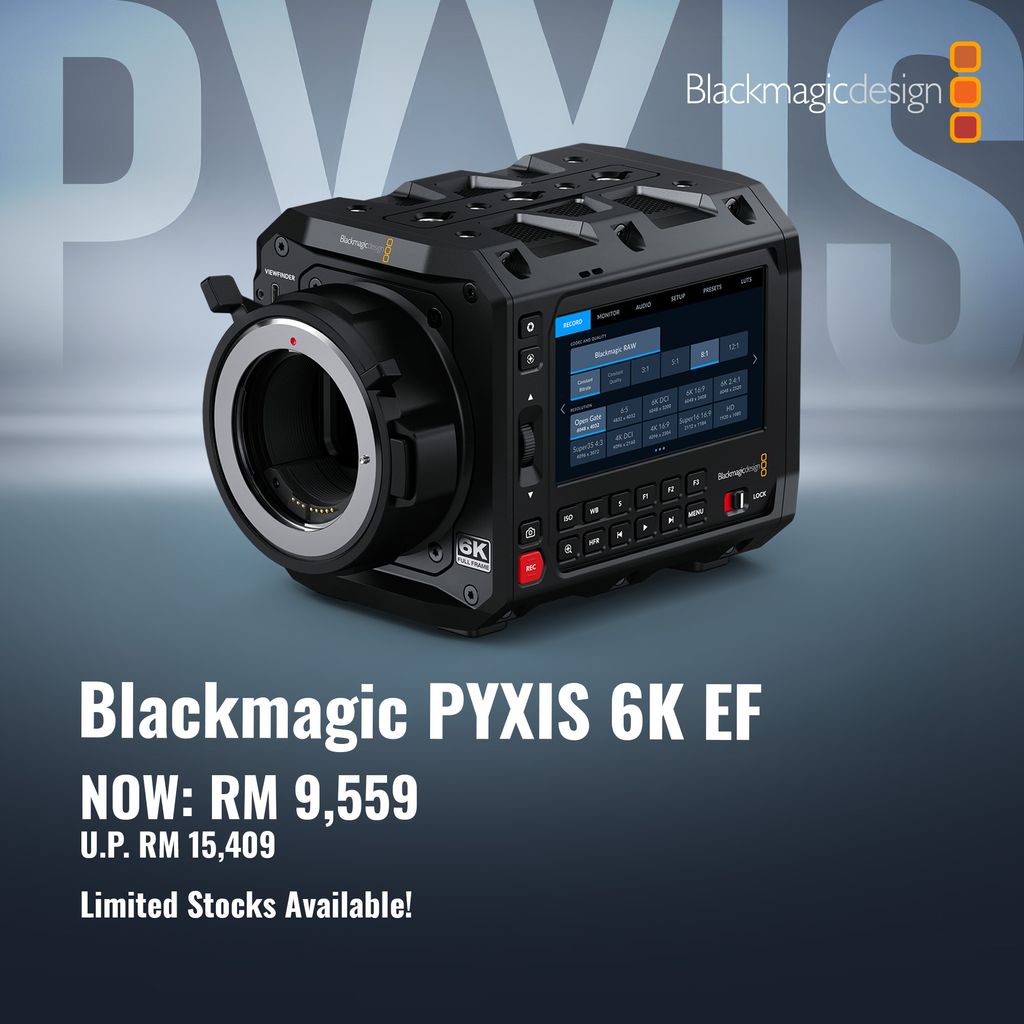 Blackmagic PYXIS 6K EF -  Square - FA - EN