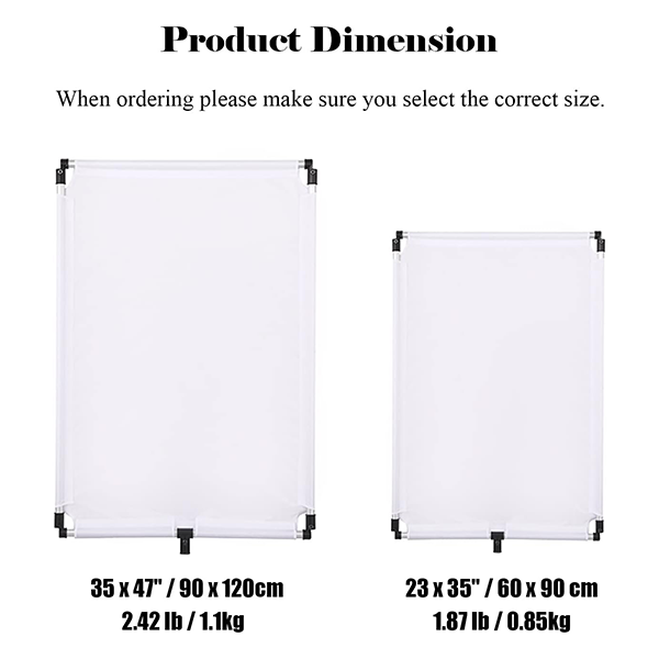 CXG Stainless Steel Flag Panel Diffuser Reflector 5 in 1 Gold