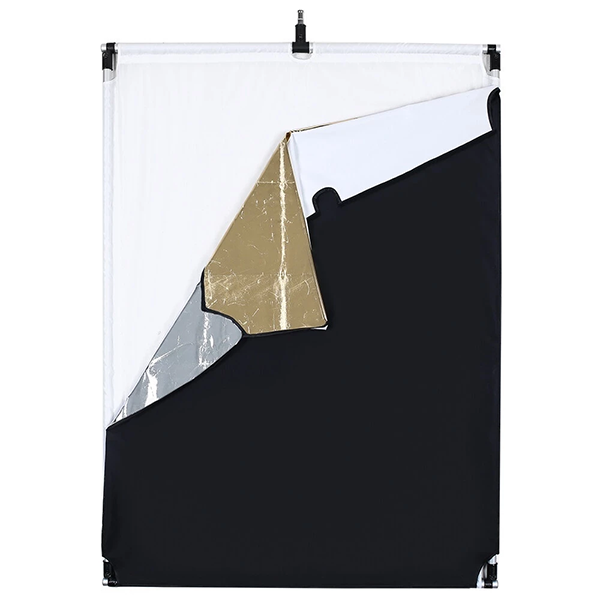 CXG Stainless Steel Flag Panel Diffuser Reflector 5 in 1 Gold