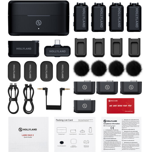 Hollyland Lark Max 2 Wireless Microphone System with Monitoring