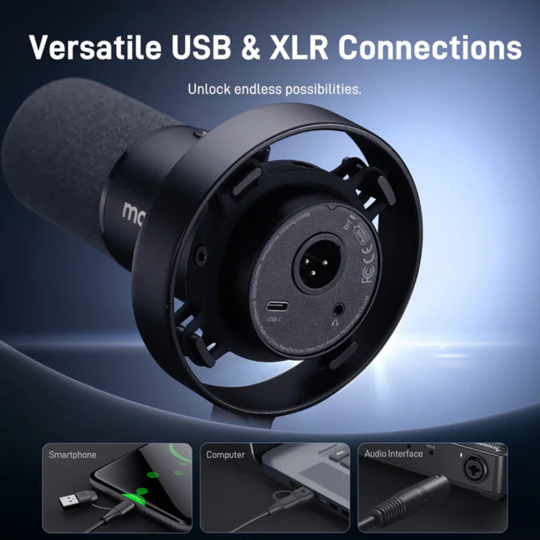 Maono PD300X USB/XLR Dynamic Microphone for Studio Podcast Gaming