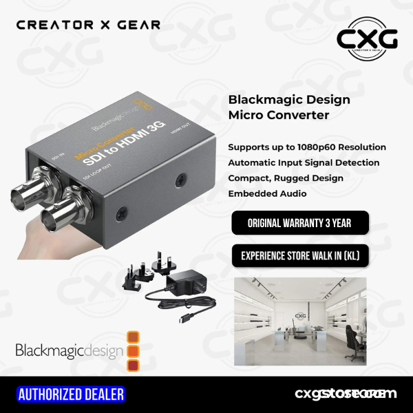 Blackmagic Design Micro Converter 3G 12G SDI to HDMI / HDMI to SDI