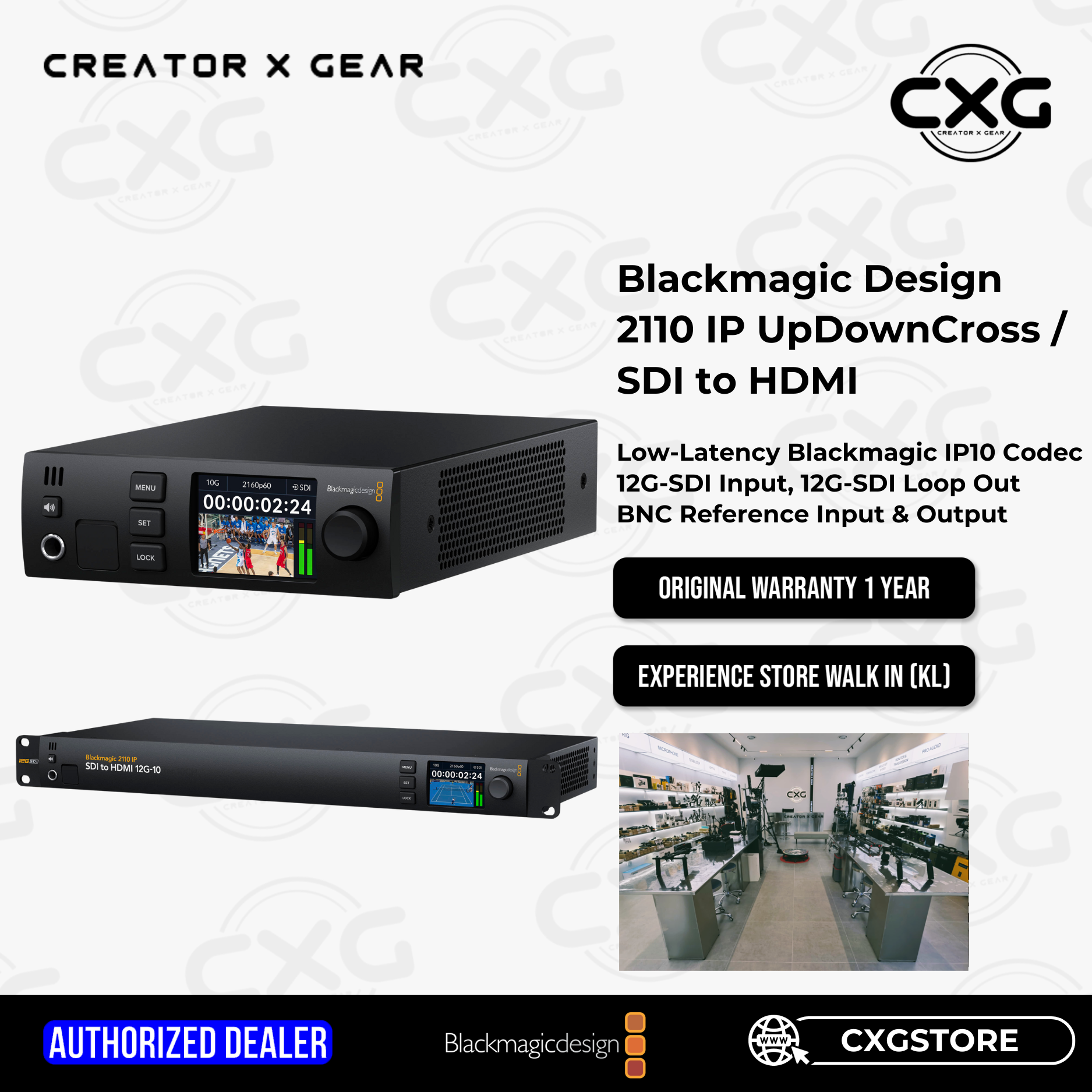 Blackmagic Design 2110 IP UHD 4K UpDownCross / SDI to HDMI 12G-10