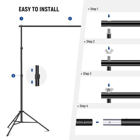 Neewer 2m x 3m Photo Studio Green Screen Backdrop Support System For ...