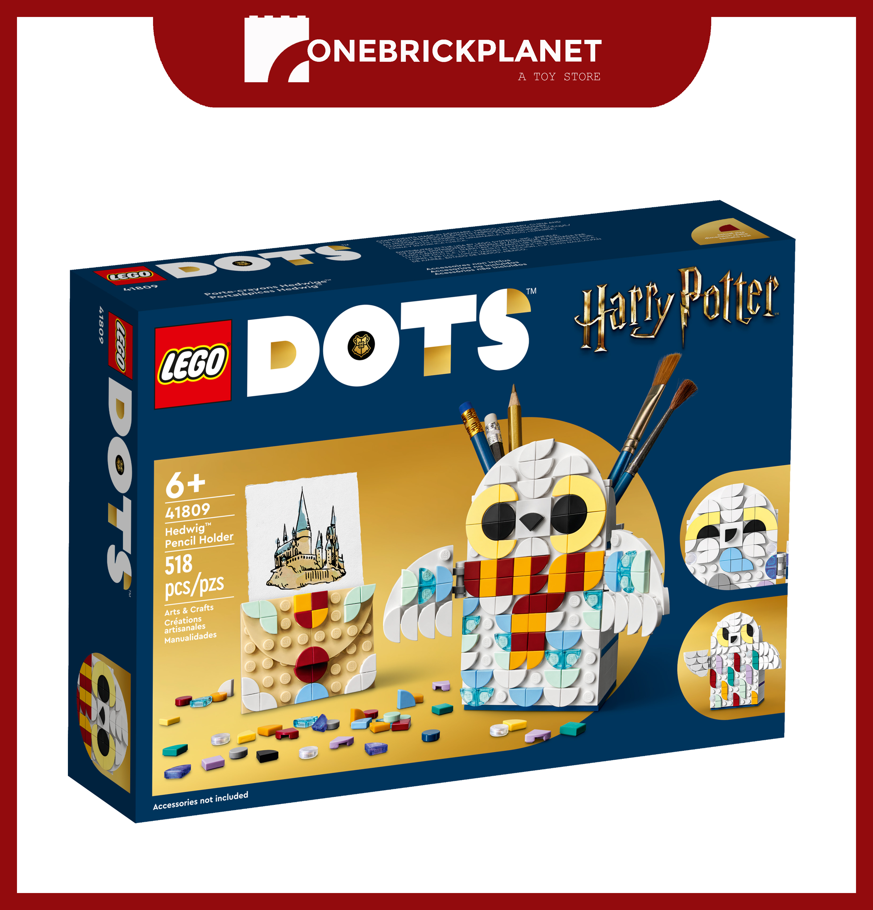 LEGO 41809 DOTS Harry Potter - Hedwig Pencil Holder – One Brick Planet