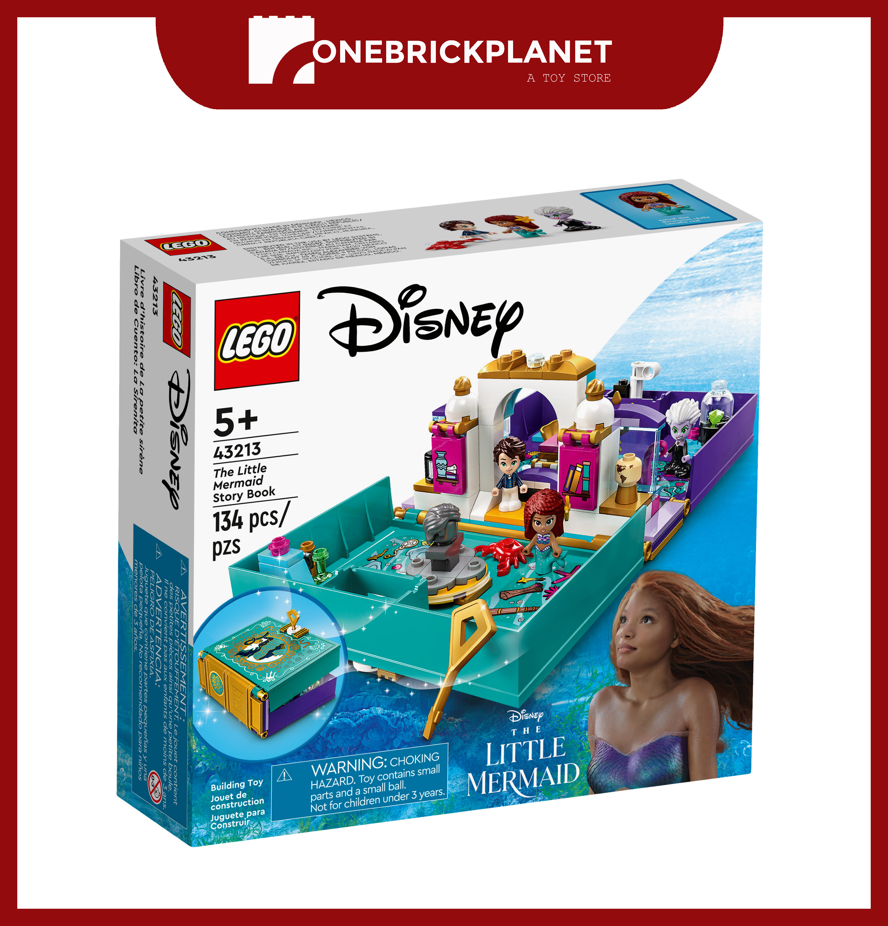 Le livre d'histoire : La petite sirène LEGO DISNEY 43213 - La