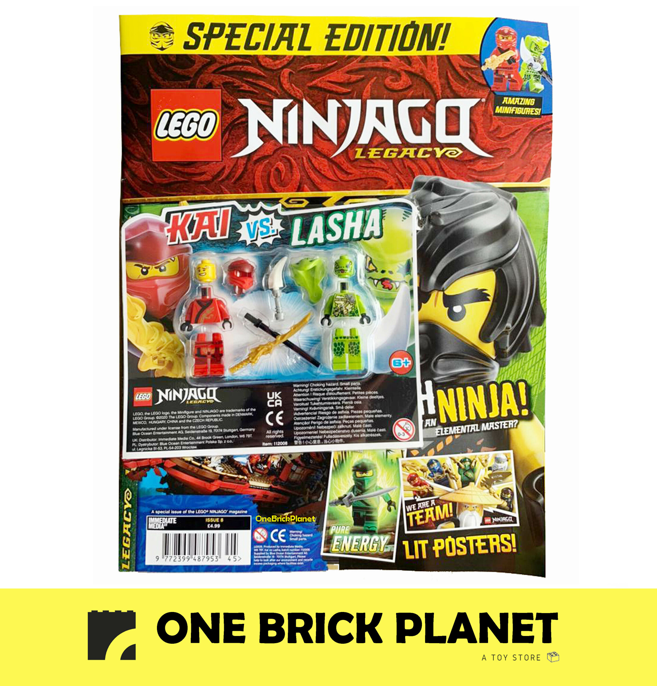 LEGO Ninjago Legacy Special Edition Magazine Issue 8 - With Kai and Lasha  minifigure – One Brick Planet