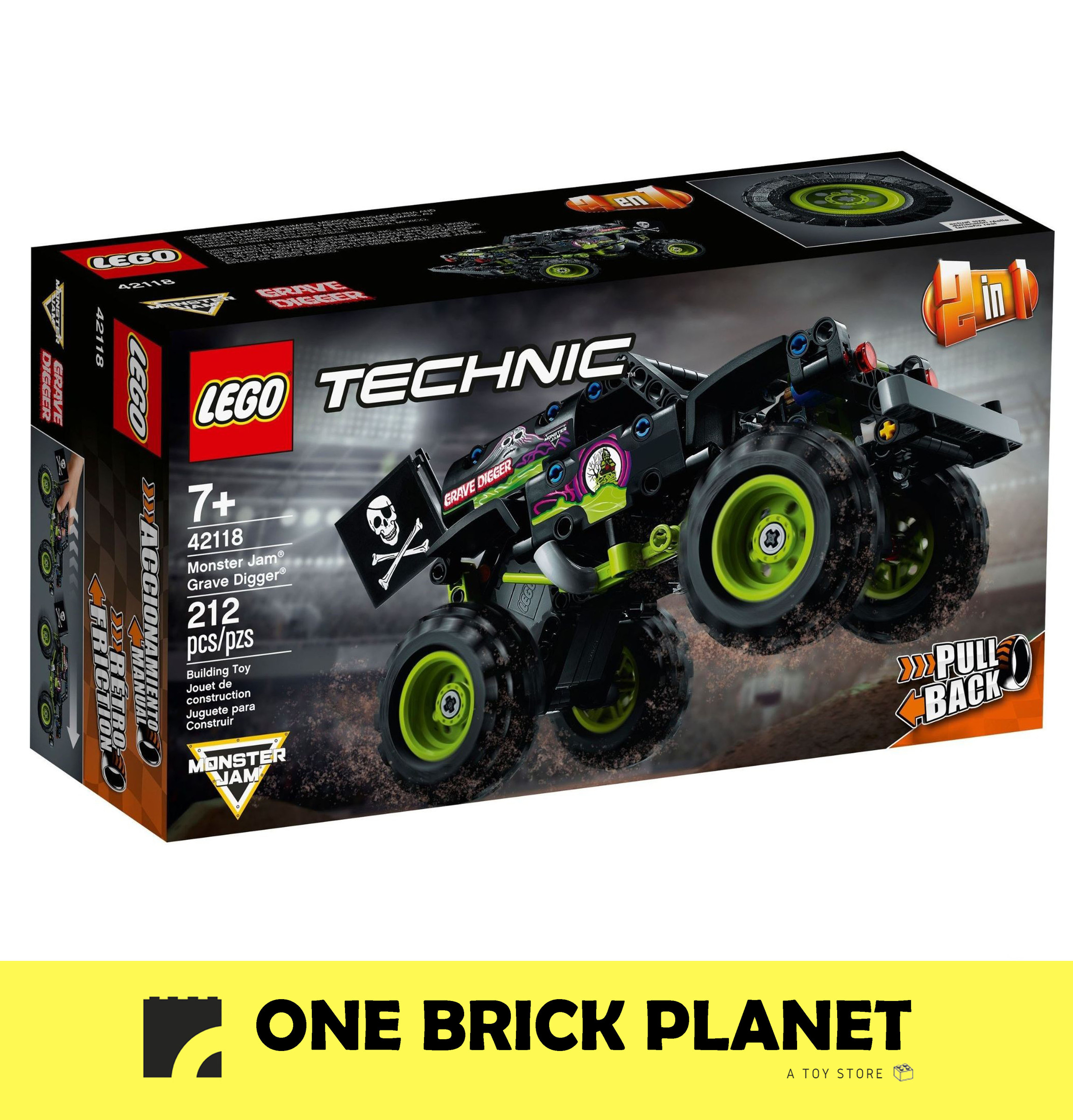 Lego Technic 42118 - Monster Jam Grave Digger – One Brick Planet