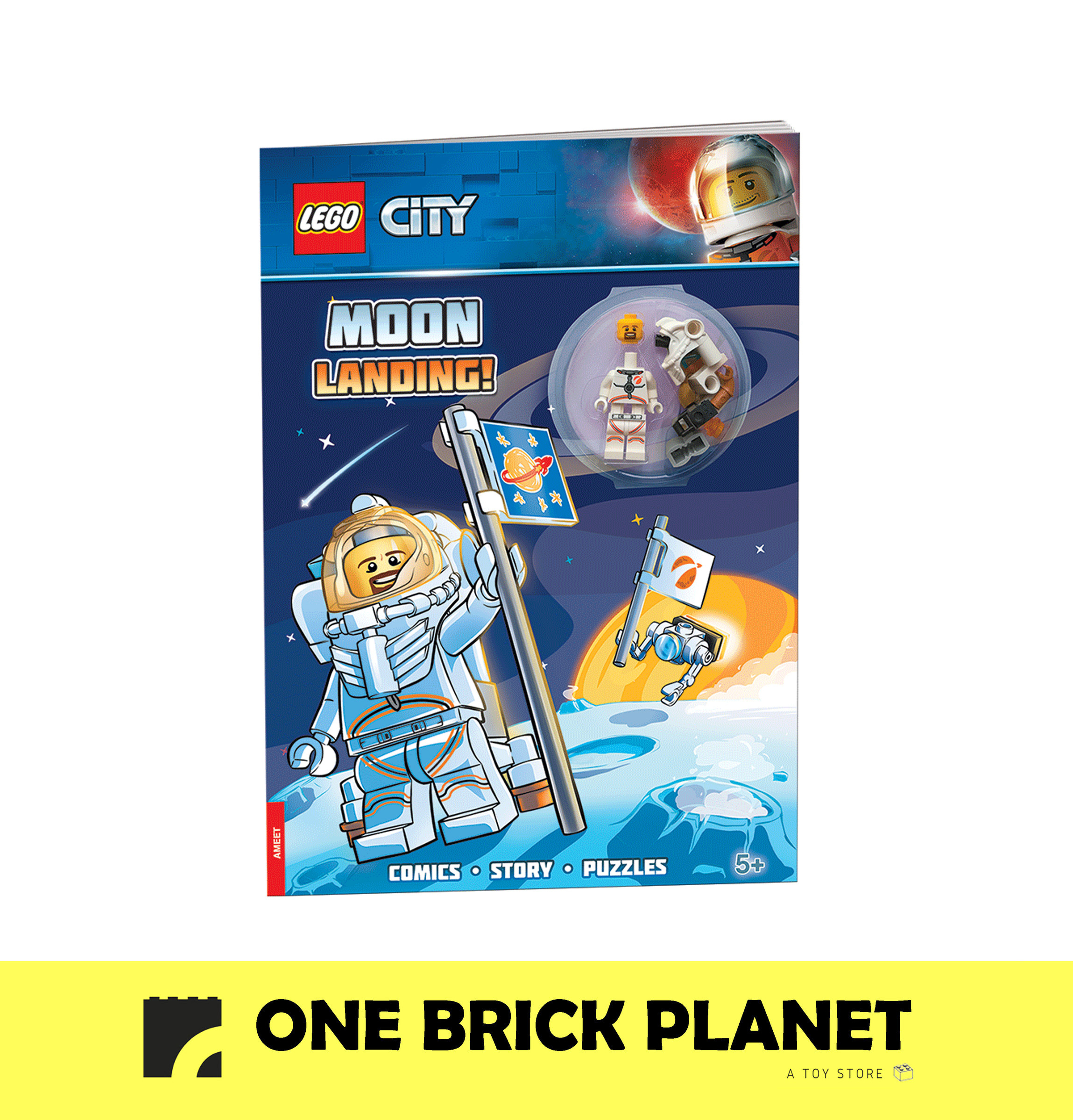 LEGO City - Moon Landing (Book) with minifigure – One Brick Planet