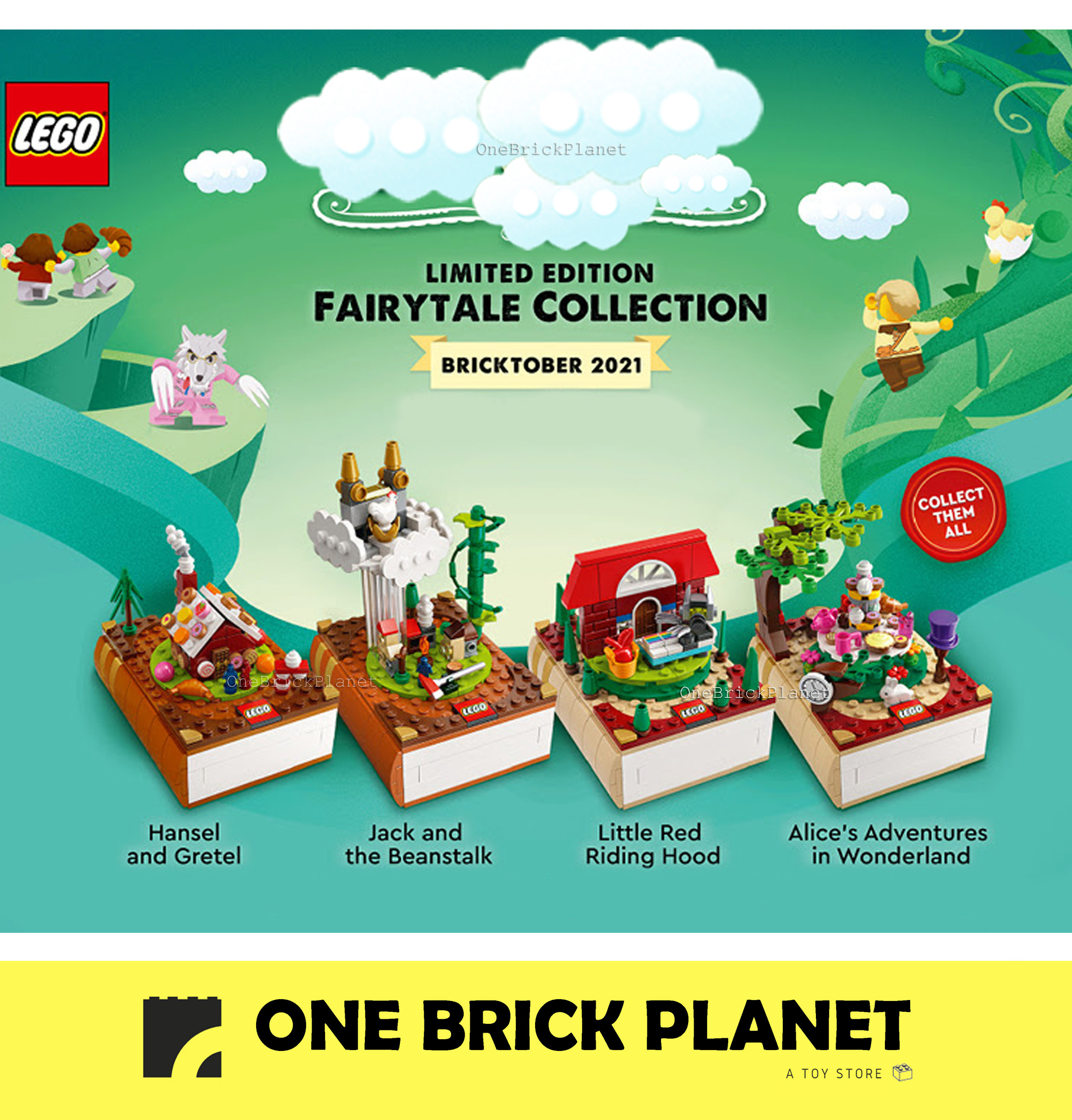 LEGO Bricktober 2021 Complete Set of 4 (Limited Edition) – One