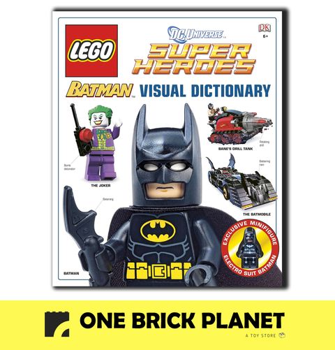 LEGO Batman: Visual Dictionary (with Batman Electro Suit minifigure) -  Hardcover – One Brick Planet