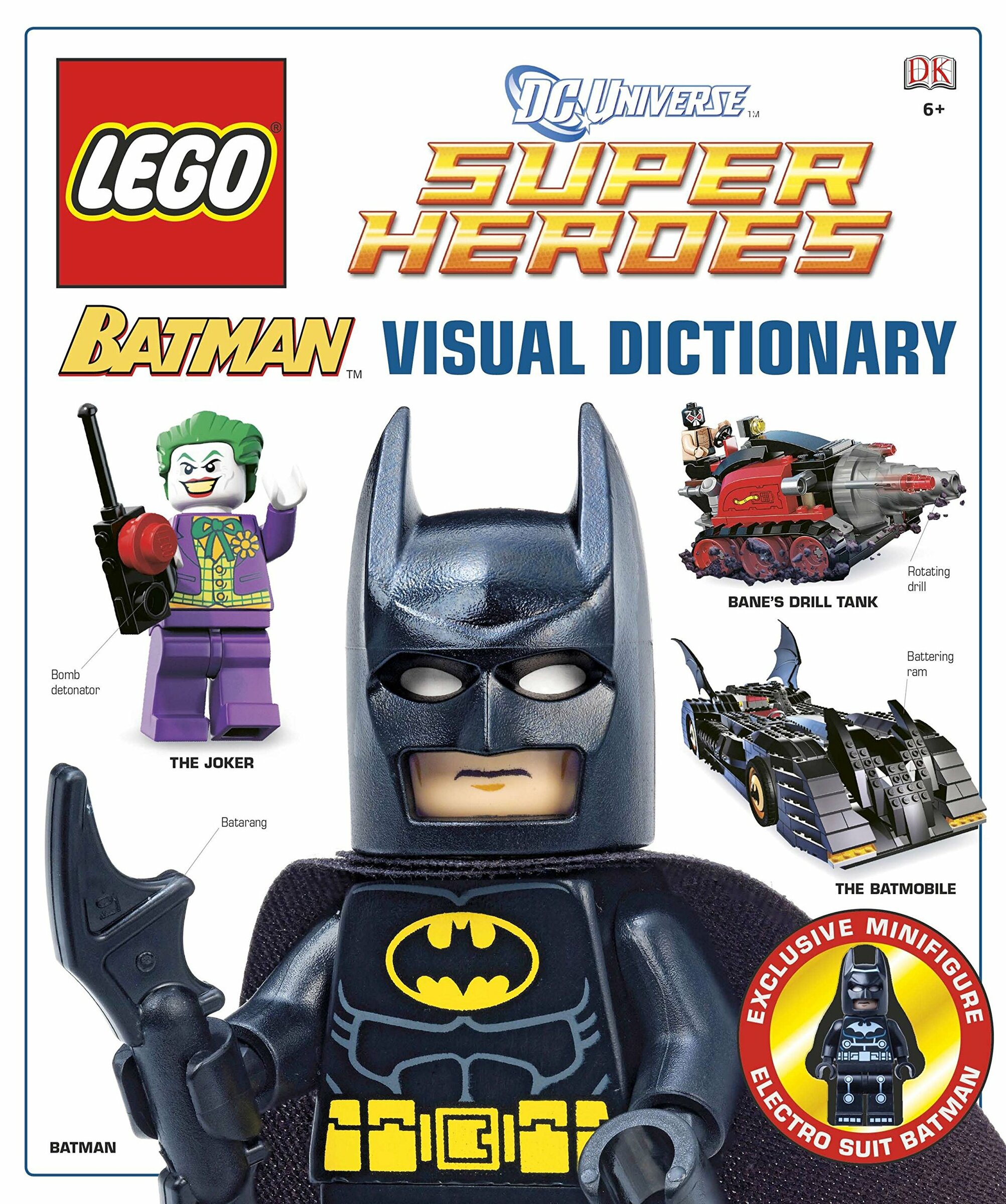 LEGO Batman: Visual Dictionary (with Batman Electro Suit minifigure) -  Hardcover – One Brick Planet