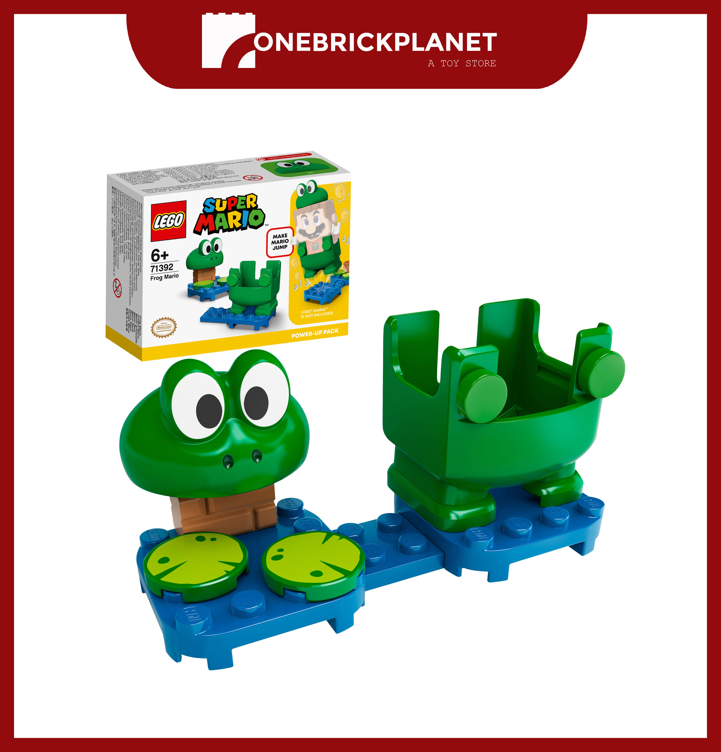 LEGO Super Mario 71392 Frog Mario Power Up Pack One Brick Planet