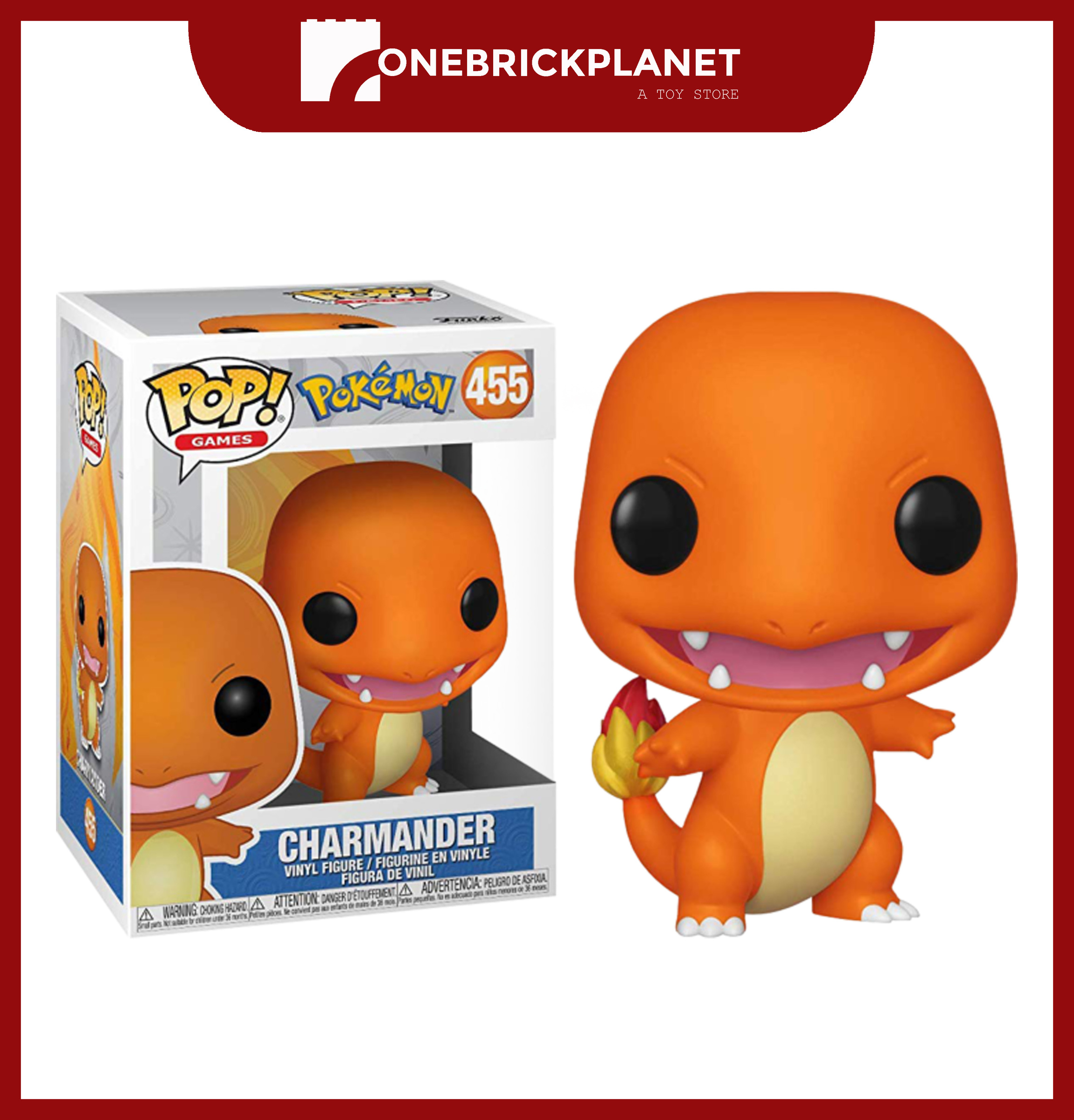 Funko Pop! Games: Pokemon - Charmander (455) – One Brick Planet