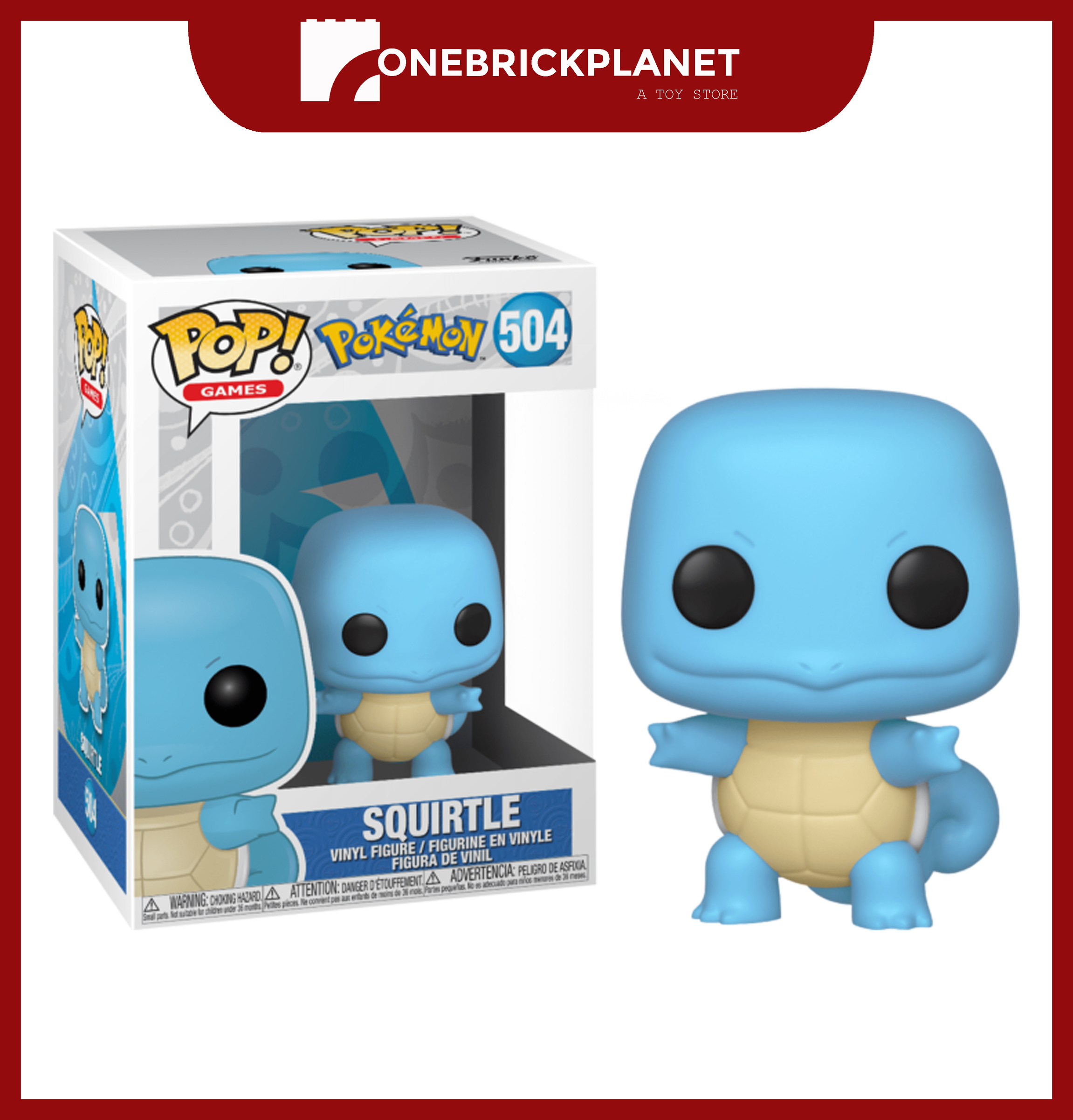 Funko Pop! Games: Pokemon - Squirtle (504) – One Brick Planet