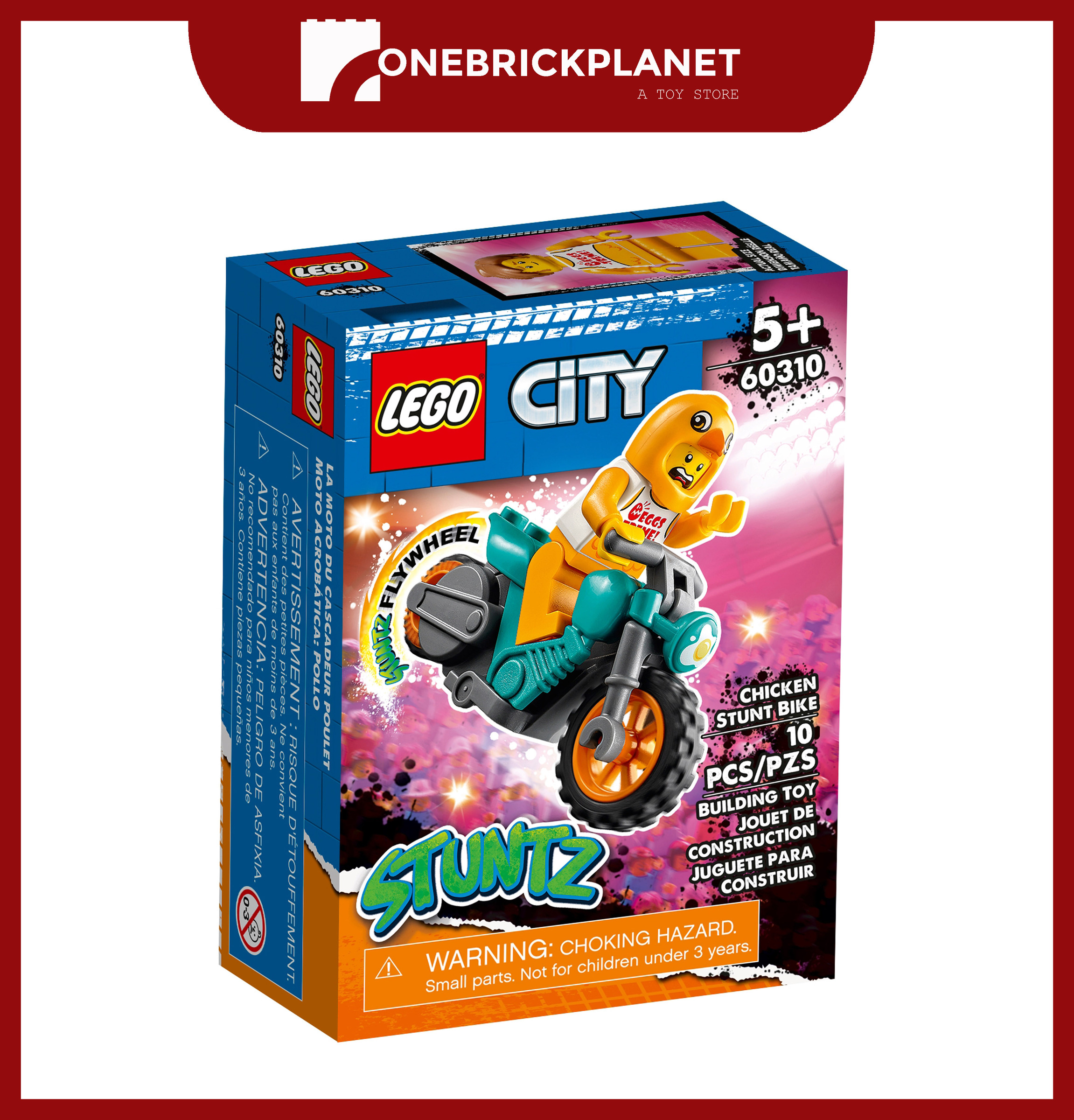 LEGO City Stunz 60310 - Chicken Stunt Bike – One Brick Planet