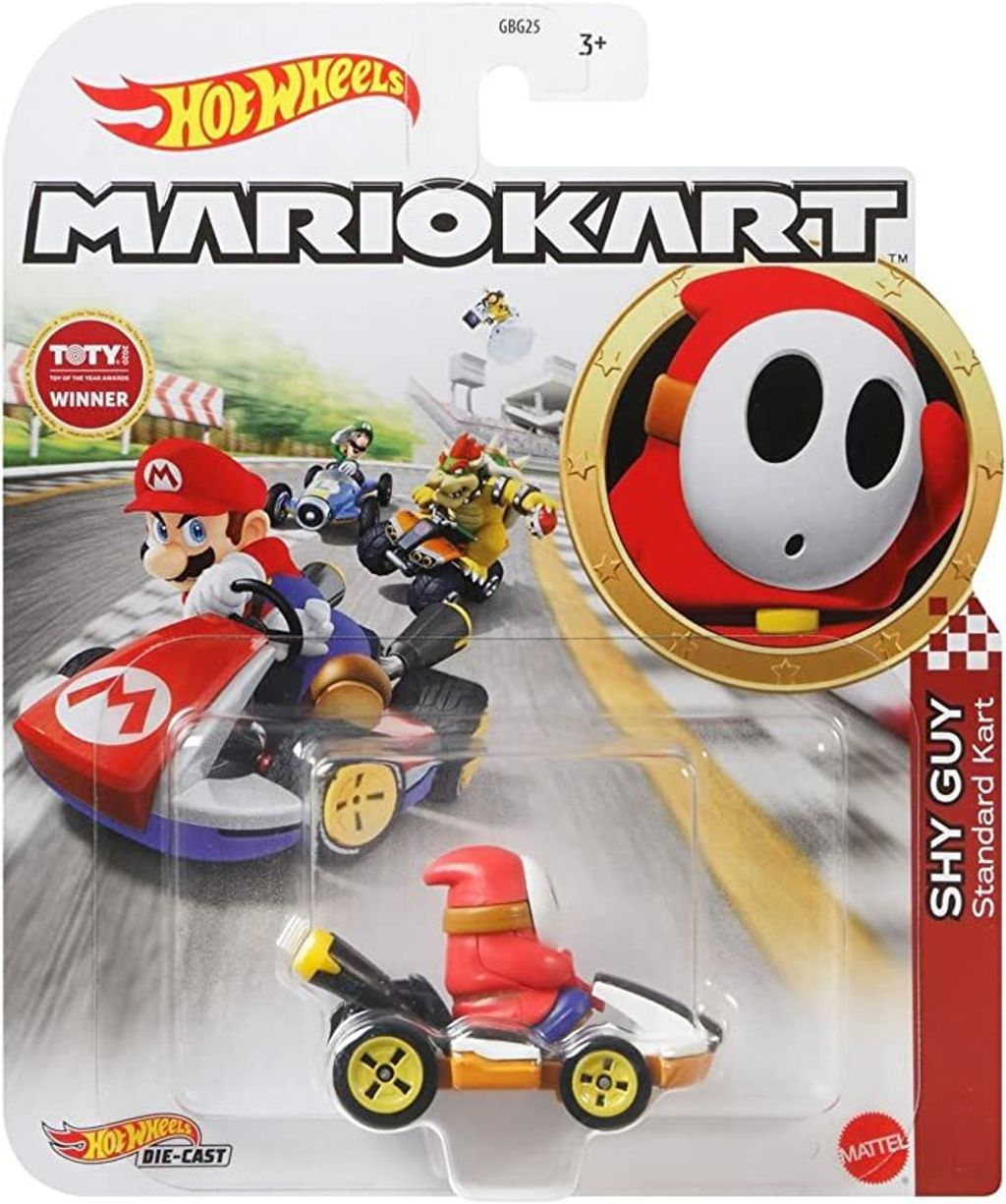 Hot Wheels - Mario Kart - Shy Guy, Standard Kart Vehicle – One Brick Planet