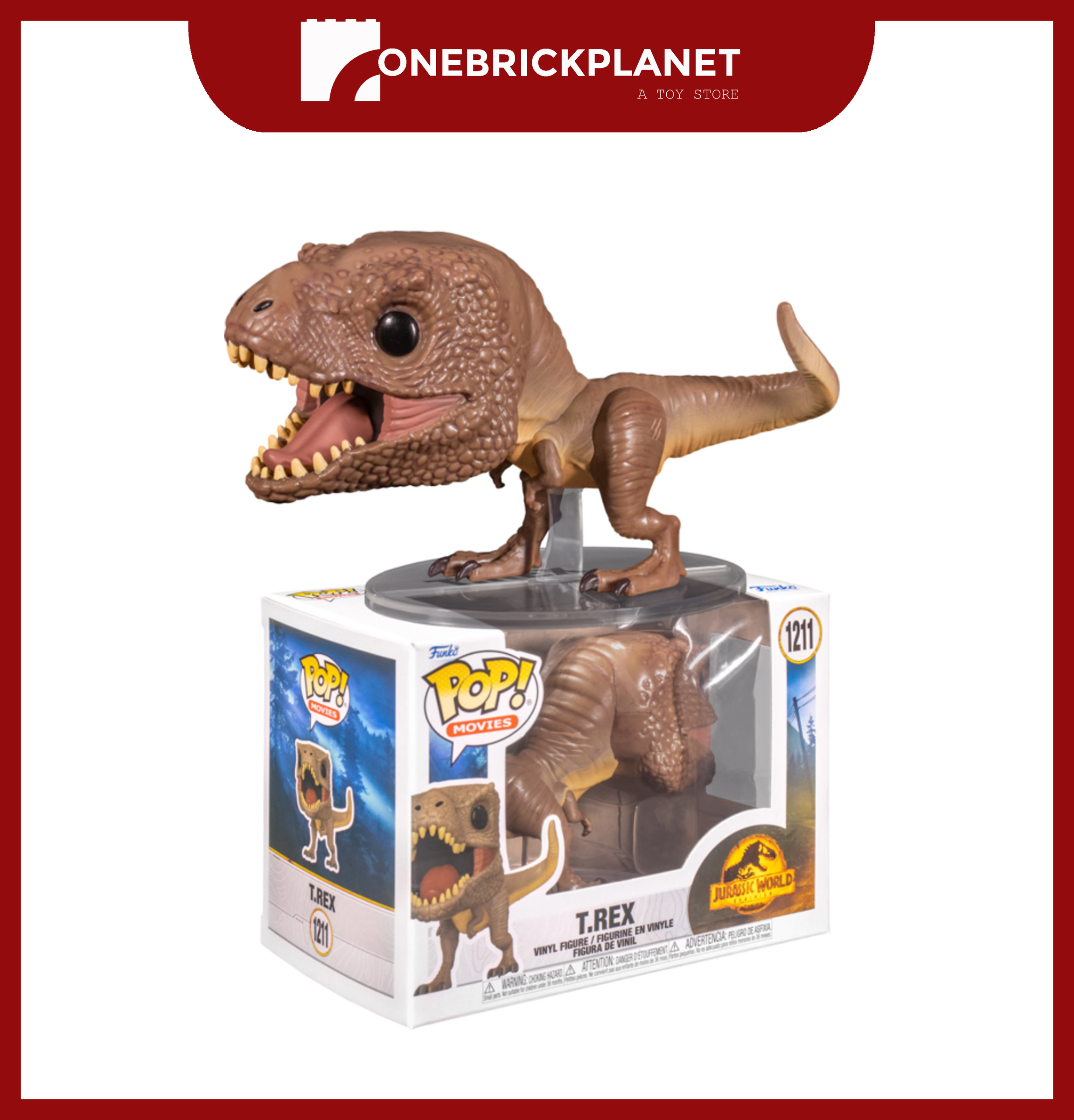 transfusion plantageejer Eventyrer Funko Pop! Jurassic World: Dominion - T-Rex (1211) – One Brick Planet