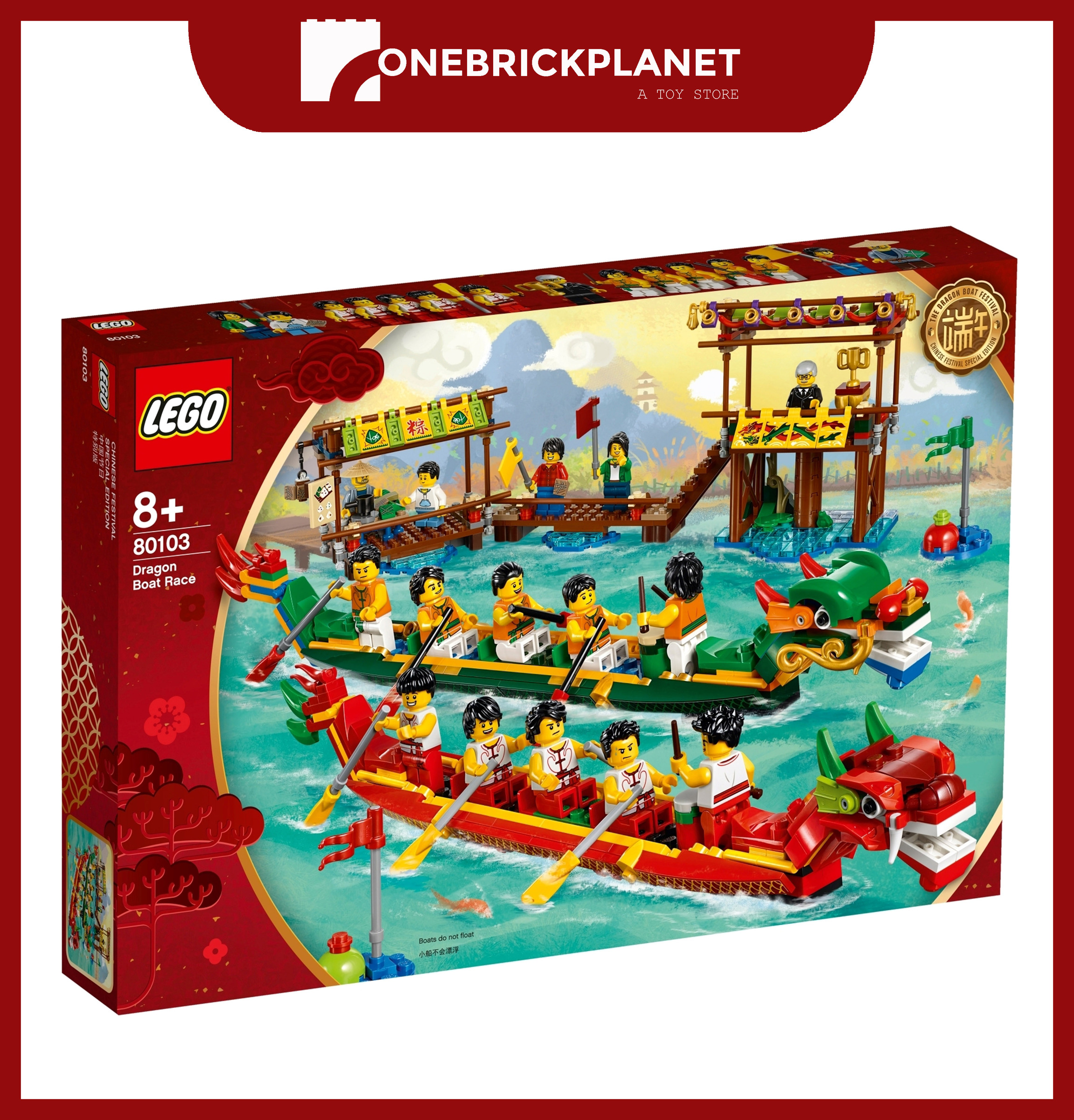 motto dommer Sicilien LEGO Chinese Festival 80103 - Dragon Boat Race – One Brick Planet
