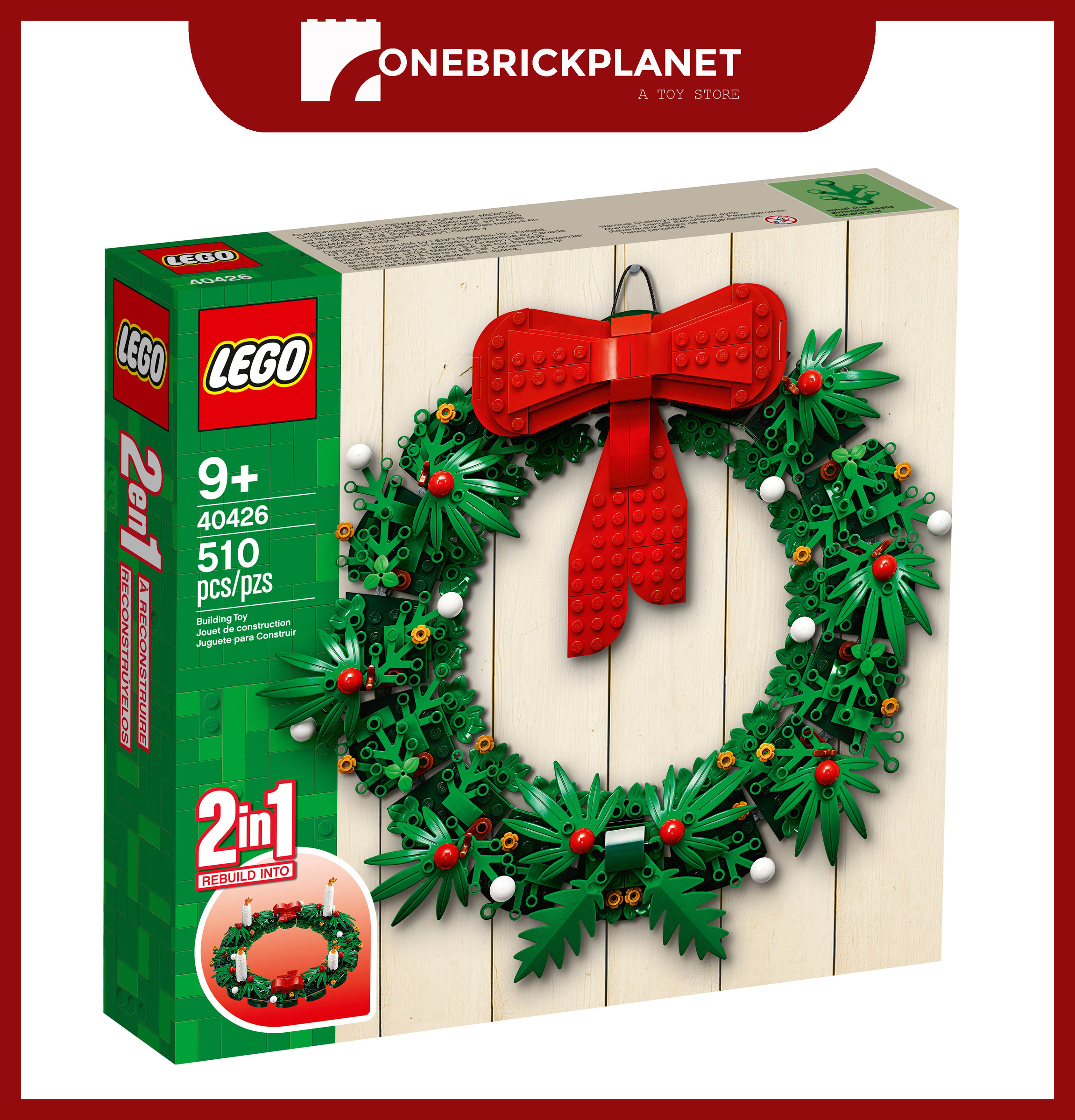 Christmas Wreath 2-in-1