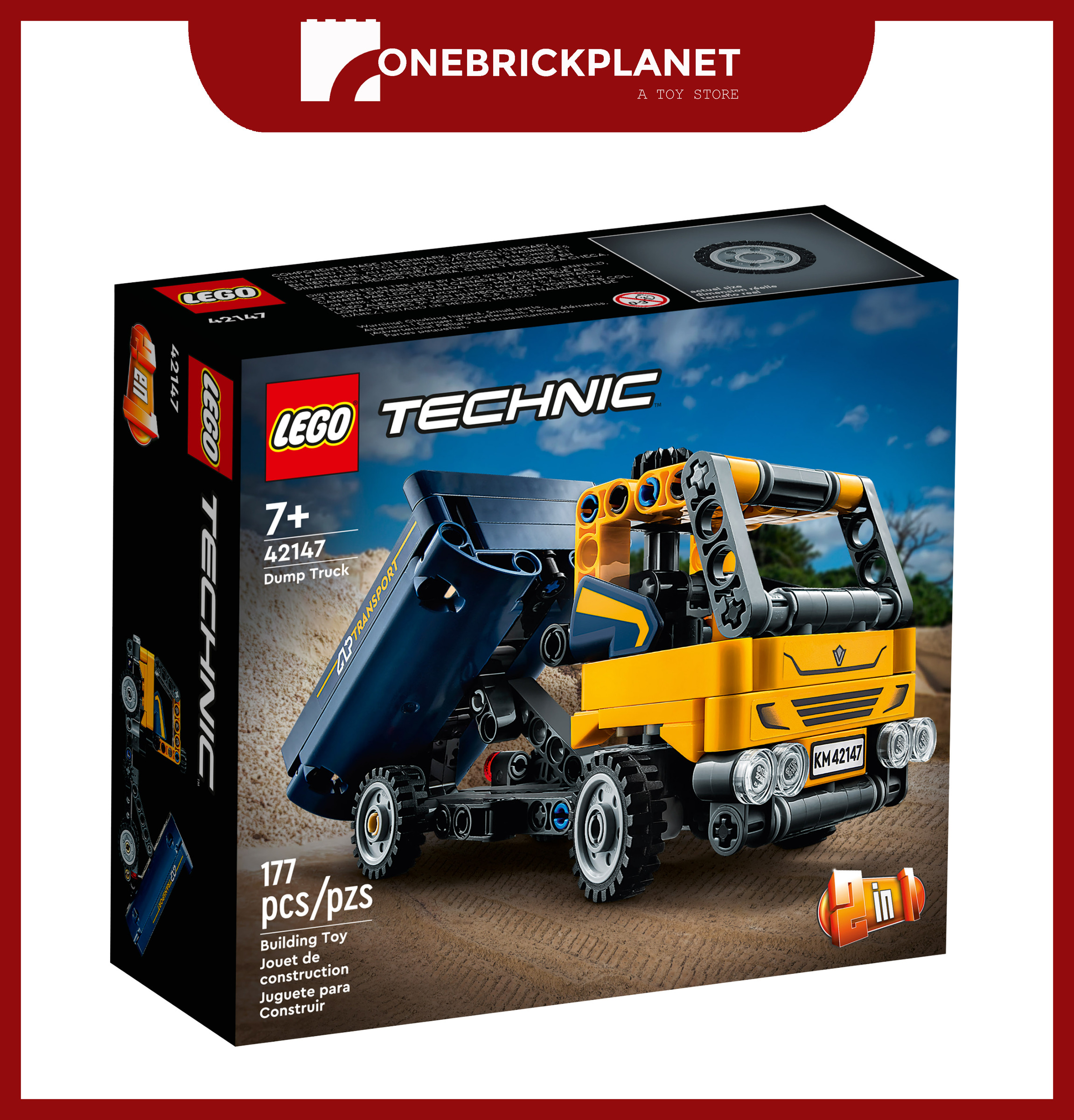 LEGO Technic 42147 - Dump Truck – One Brick Planet