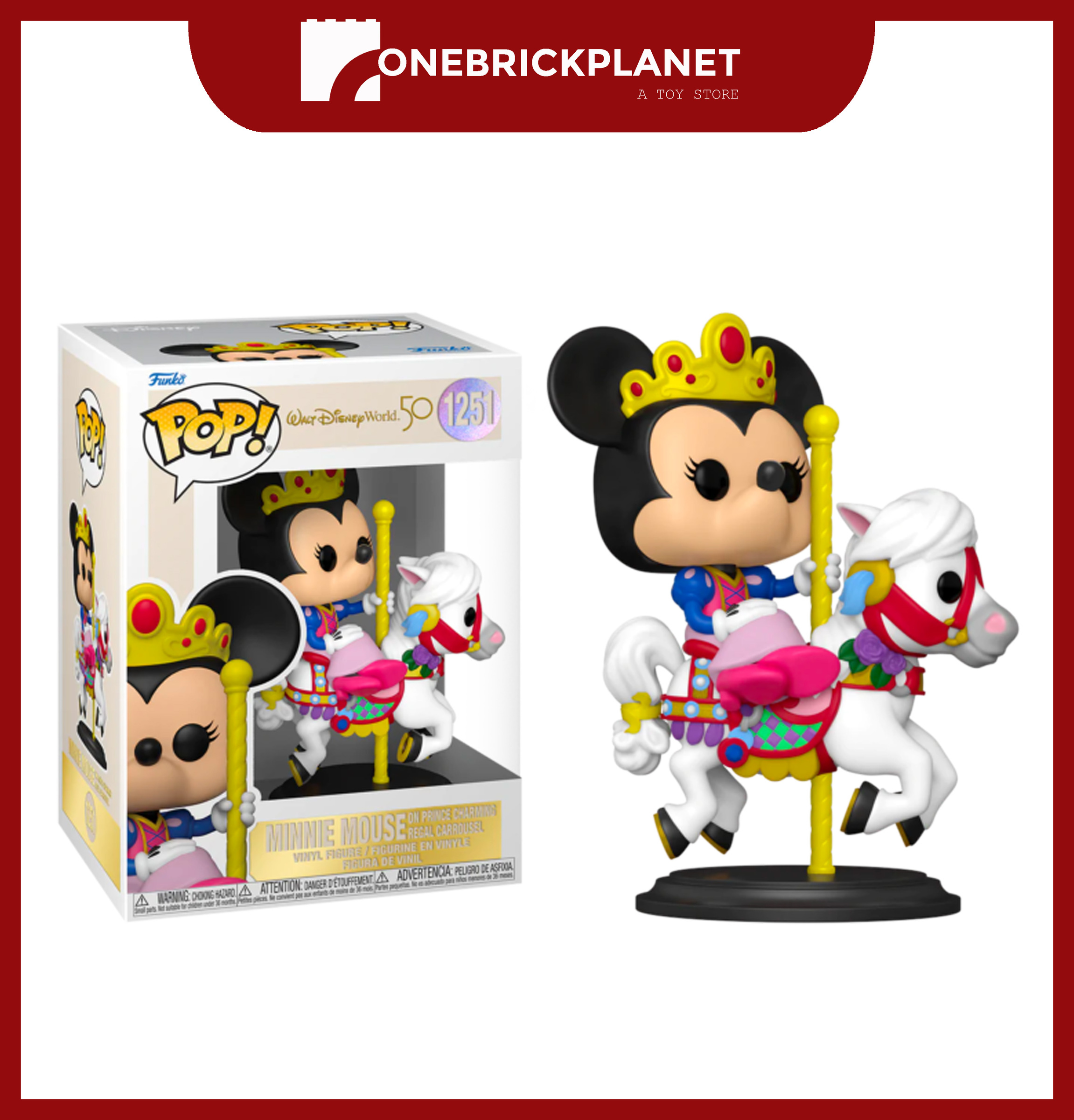 Funko Pop! Disney: WDW50- Minnie Mouse Carrousel - Disney World 50th  Anniversary - Figura de Vinilo Coleccionable - Idea de Regalo- Mercancia  Oficial