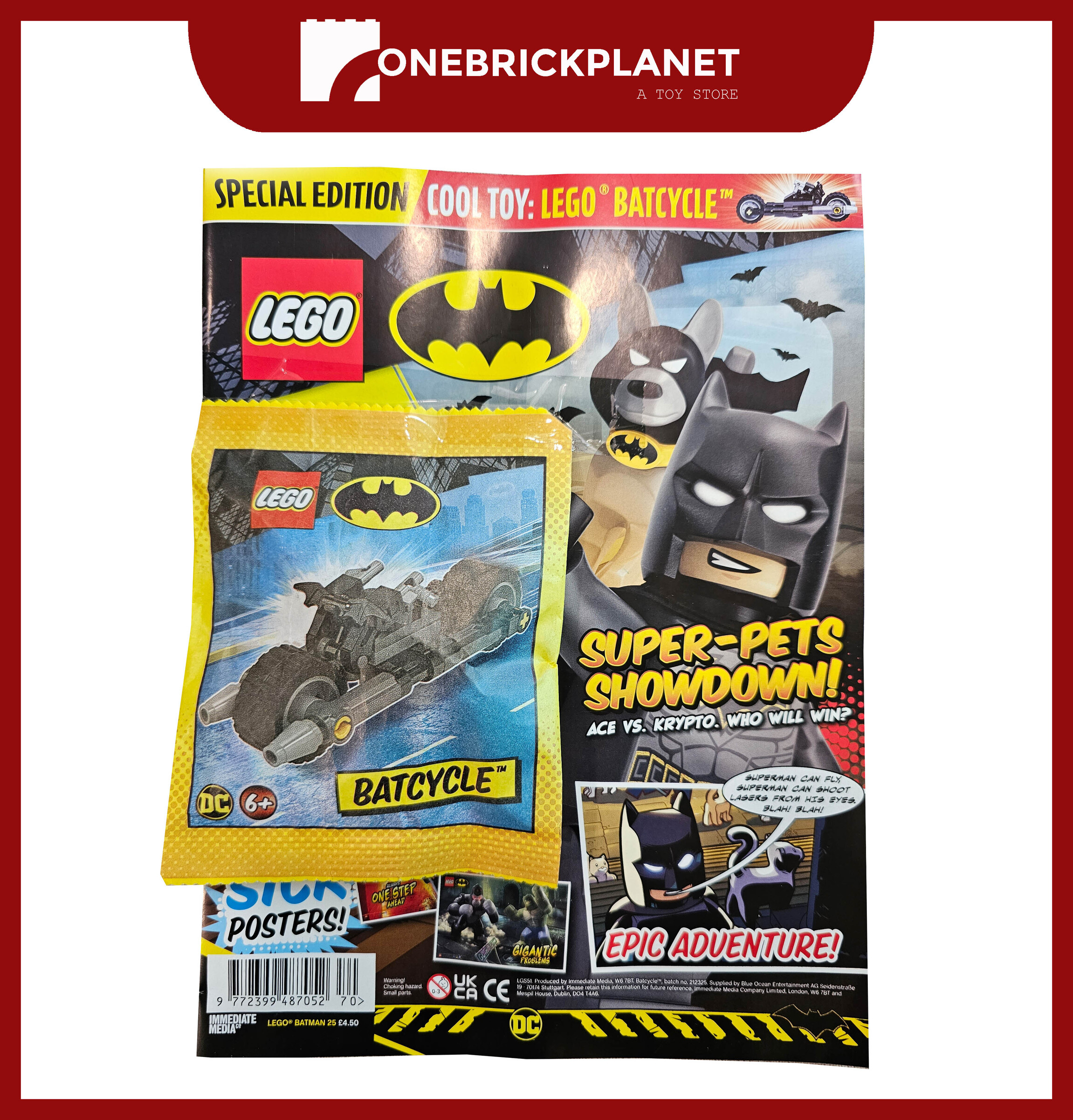 LEGO Special Edition - Super Pets Showdown with LEGO Batcycle (Magazine) –  One Brick Planet
