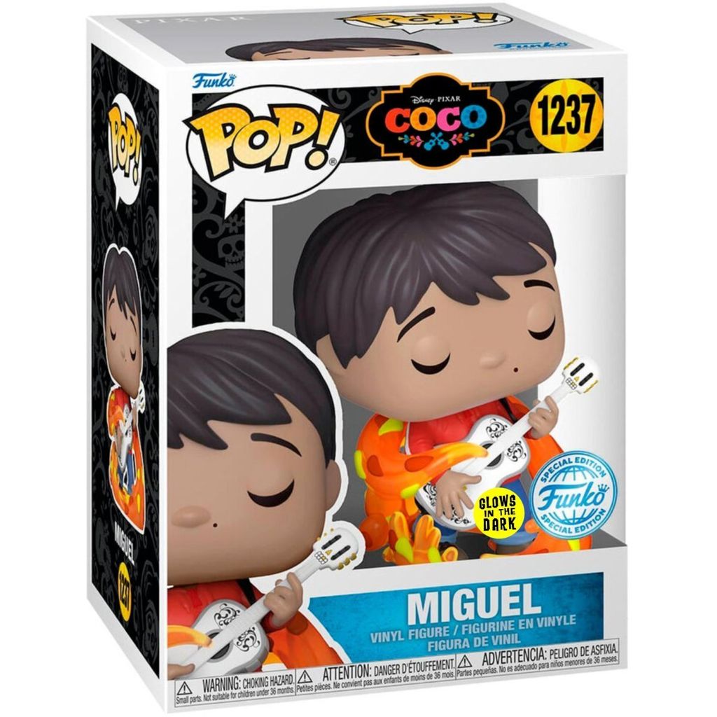 Funko Pop! Disney: Coco - Miguel with Guitar Glow in The